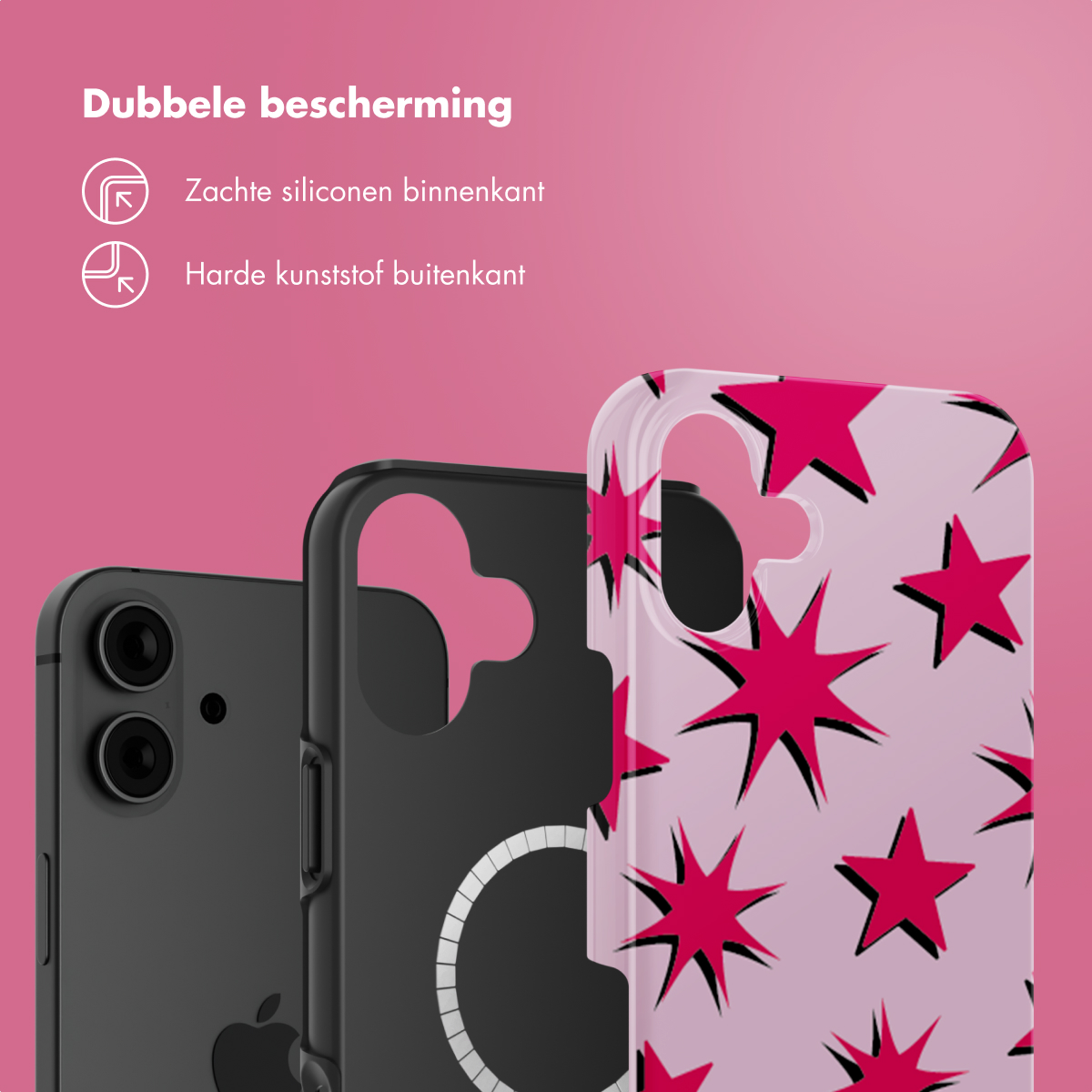 SELENCIA Vivid Backcover metallo Cover per Apple iPhone 16, Multicolore