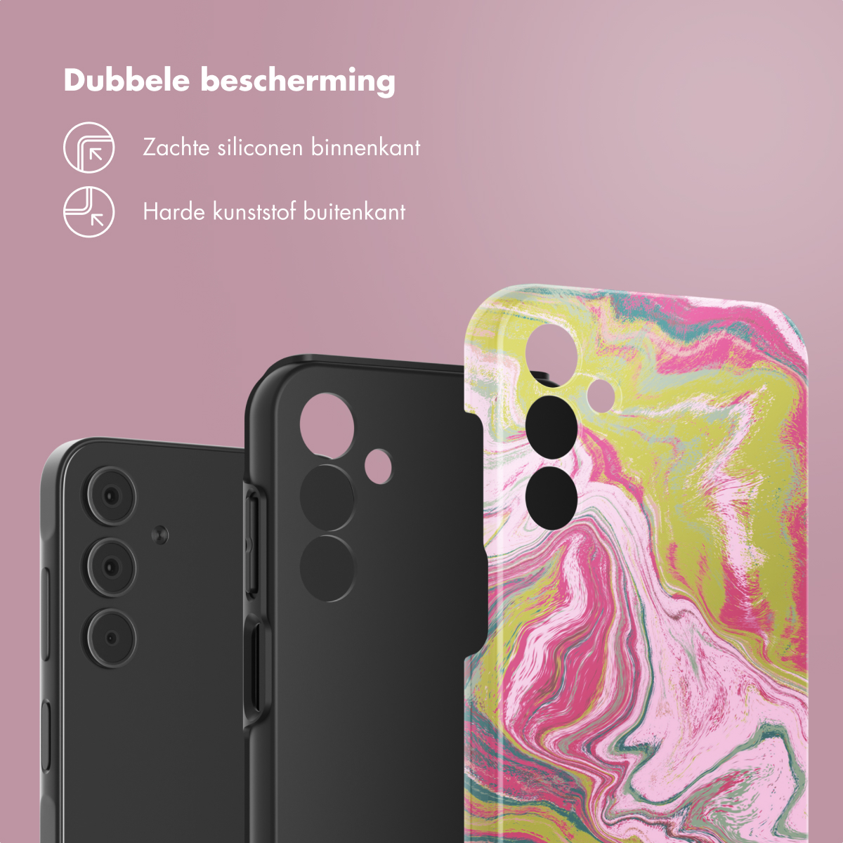 SELENCIA Vivid Backcover - Geschikt voor Samsung Galaxy A15 (5G/4G) - Telefoonhoesje voor Samsung Samsung Galaxy A15 (4G)/Samsung Galaxy A15 (5G) Meerkleurig