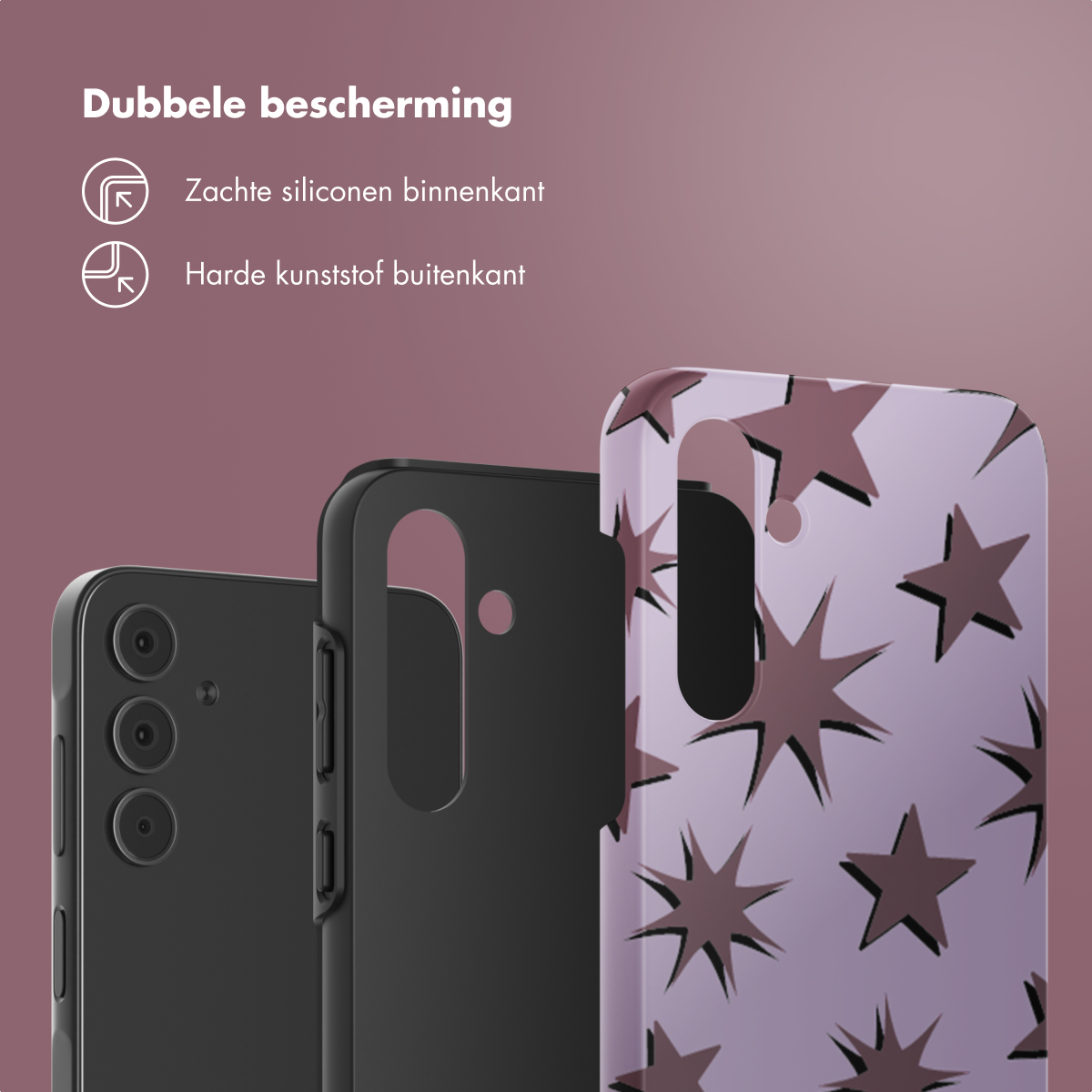 SELENCIA Vivid Backcover - Geschikt voor Samsung Galaxy A55 - Telefoonhoesje voor Samsung Samsung Galaxy A55 (5G) Meerkleurig