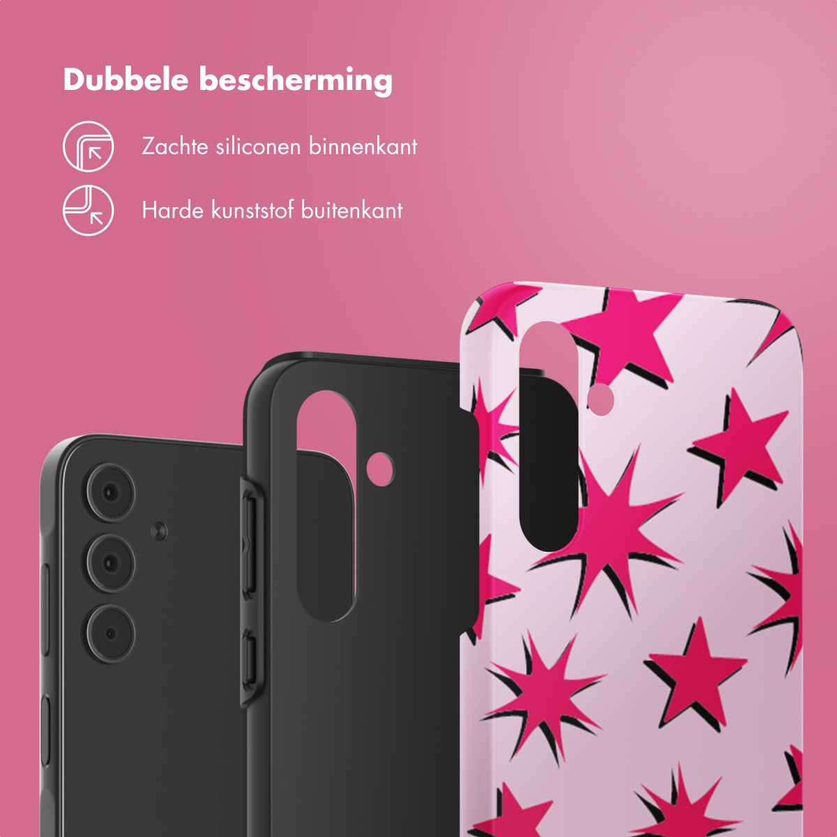 SELENCIA Vivid Backcover - Geschikt voor Samsung Galaxy A55 - Telefoonhoesje voor Samsung Samsung Galaxy A55 (5G) Meerkleurig