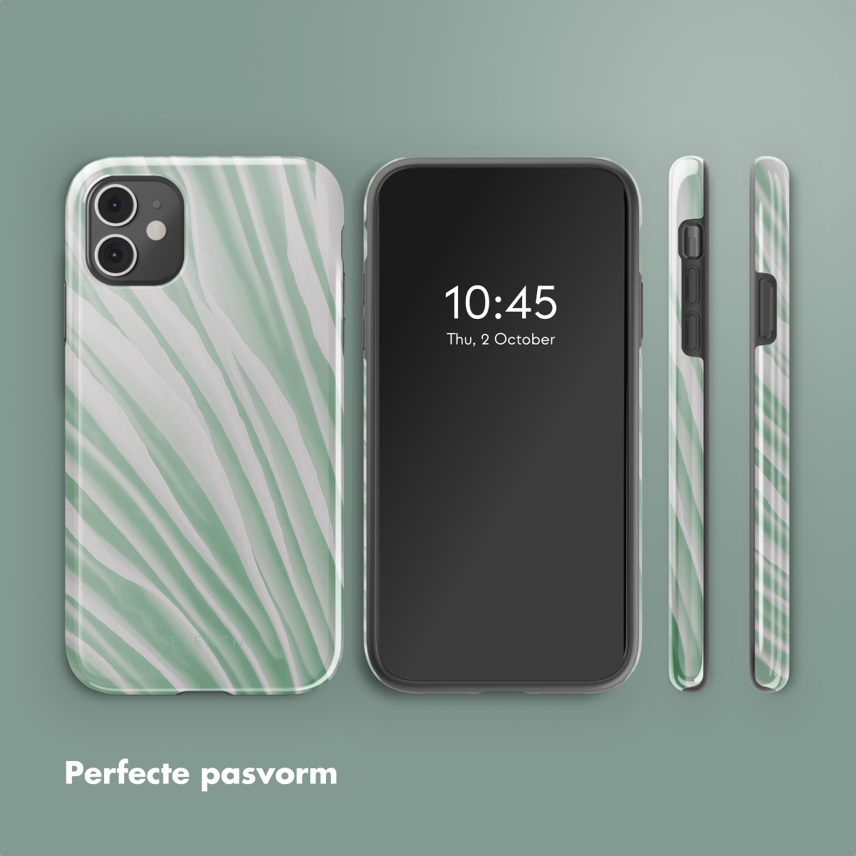 SELENCIA Vivid Backcover adatta per Apple iPhone 11 Cover per iPhone 11, Verde, Bianco