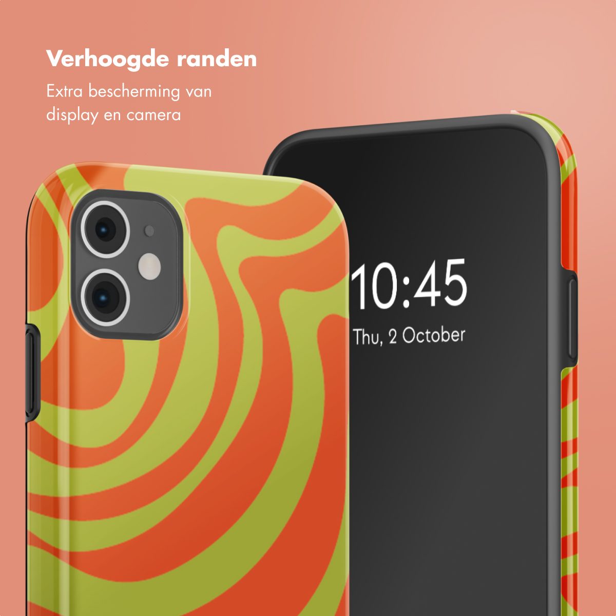 SELENCIA Vivid Backcover adatta per Apple iPhone 11 Cover per iPhone 11, Verde, Arancione