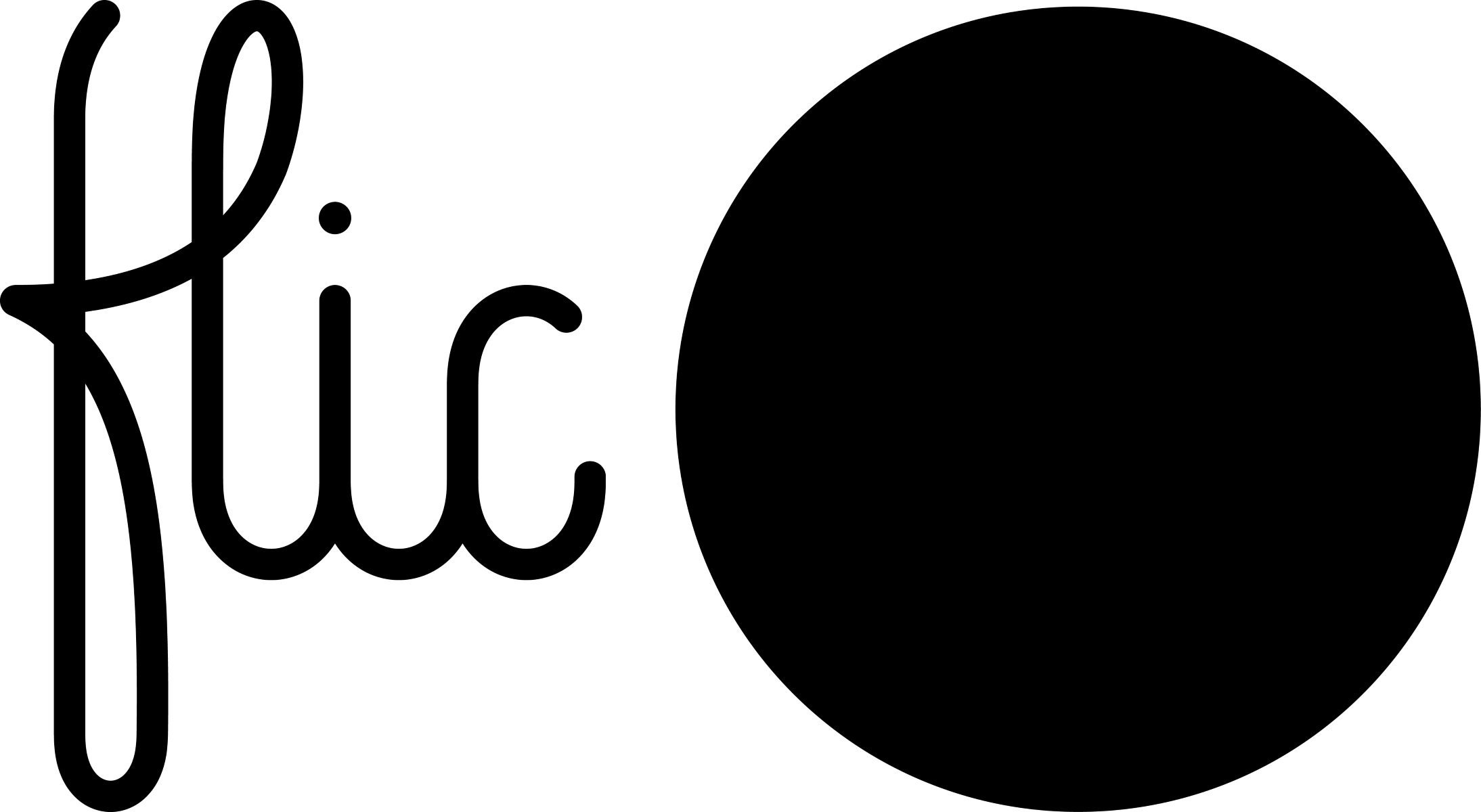 Black background.