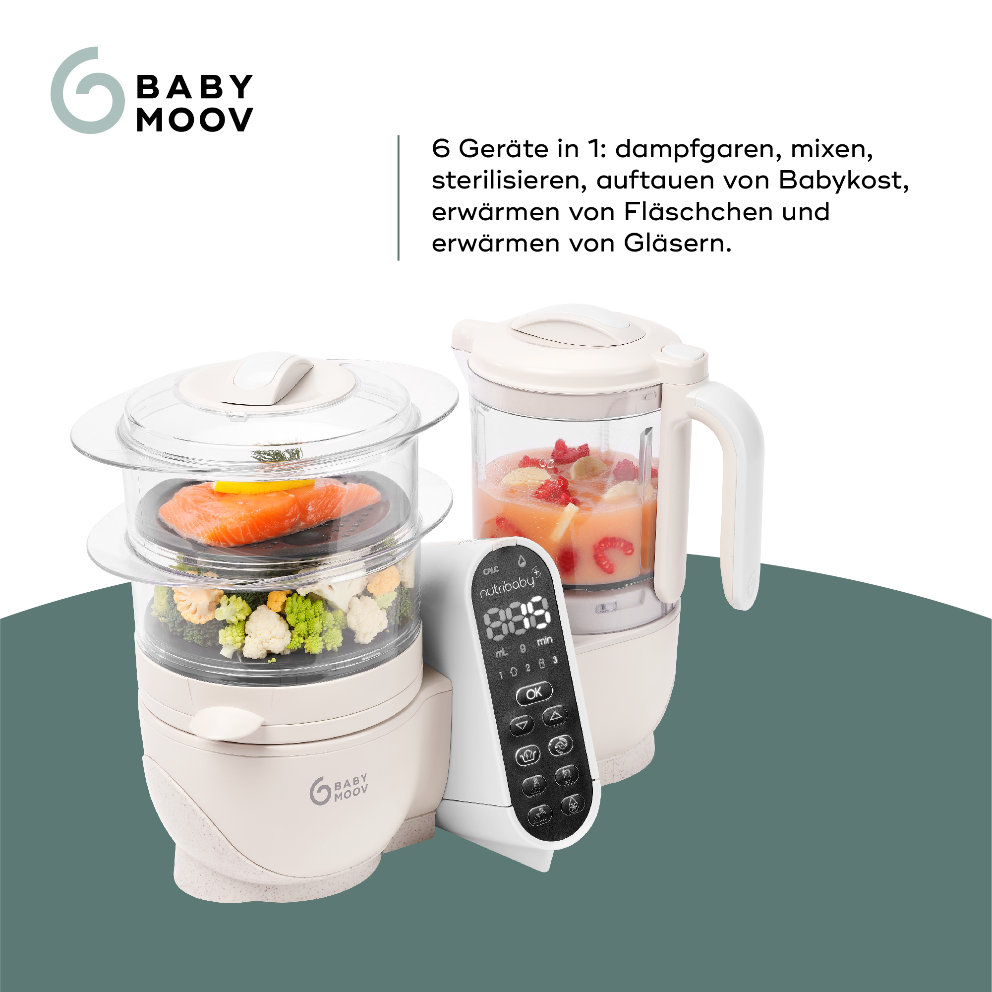 Robot da cucina per bambini con cibo all'interno.