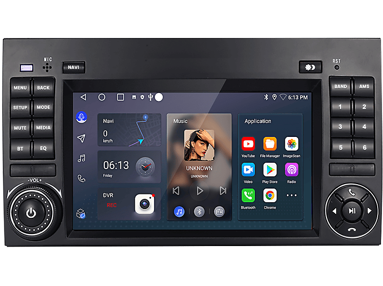 Autoradio Für Mercedes-Benz A/B Klasse/Vito W169 W639 W245 Android 13.0 WIFI GPS