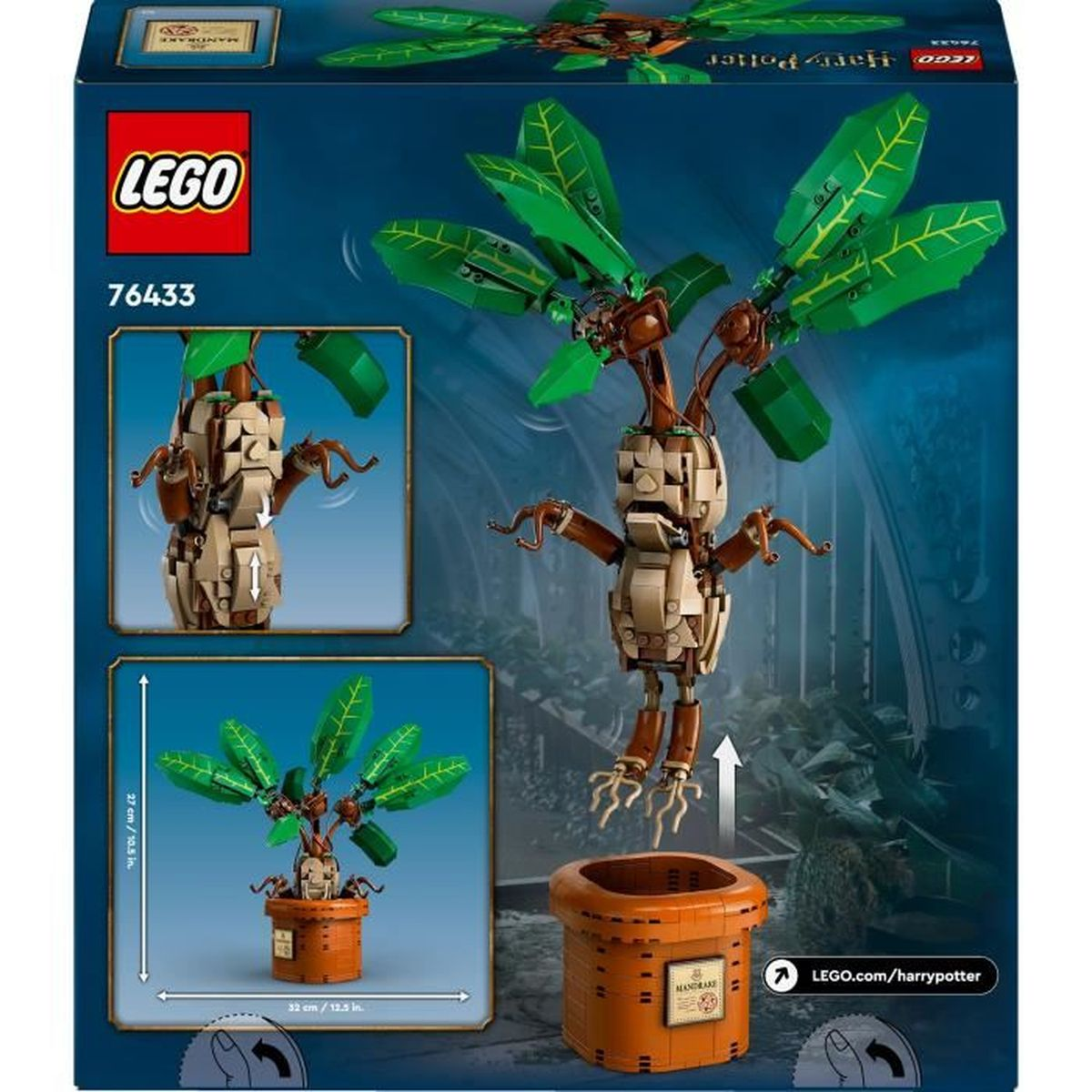 Klocki LEGO Harry Potter 76433 Mandragora Wielobarwny
