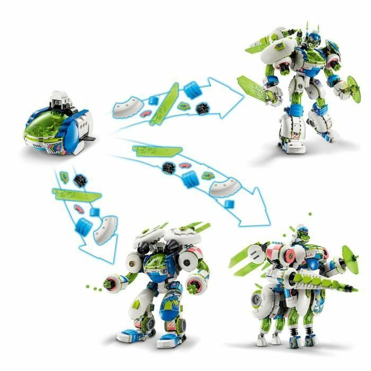 Klocki LEGO Mateo and Z-Blob the Knight Battle Mech Wielobarwny