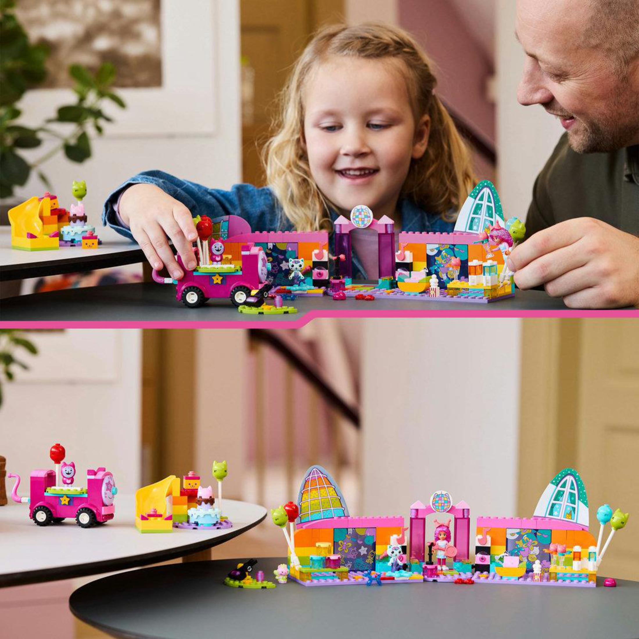 Kız ve erkek ile LEGO seti. Bir set inşa etmek. Renkli Lego tuğlaları. Çok renkli ve figürlü bir Lego seti inşa etmek.