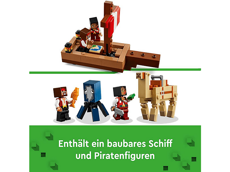玩具 LEGO Minecraft Korsan Gemisi Yolculuğu 21259 – 8 Yaş ve Üzeri