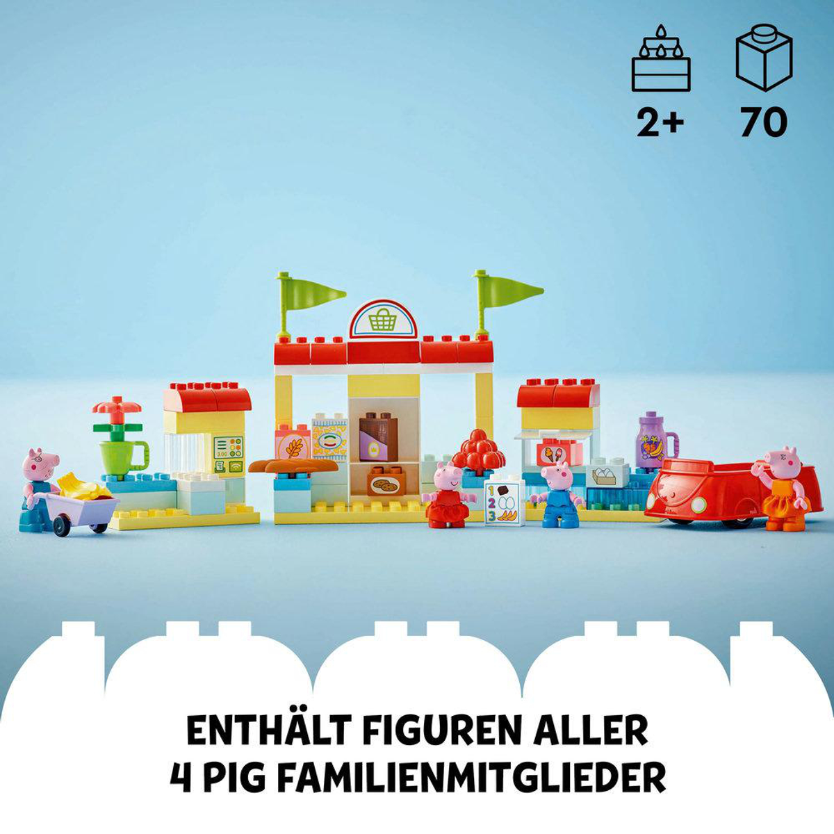 Klocki LEGO Peppa Pig Supermarket Wielobarwny