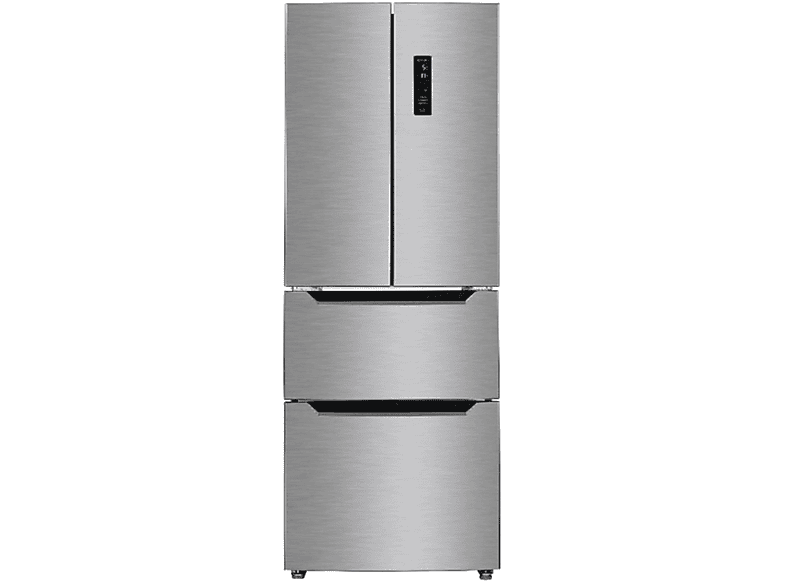 PKM KHFD350ENFIX Kühl- und Gefrierkombination (E, 185,5 cm hoch, silber)