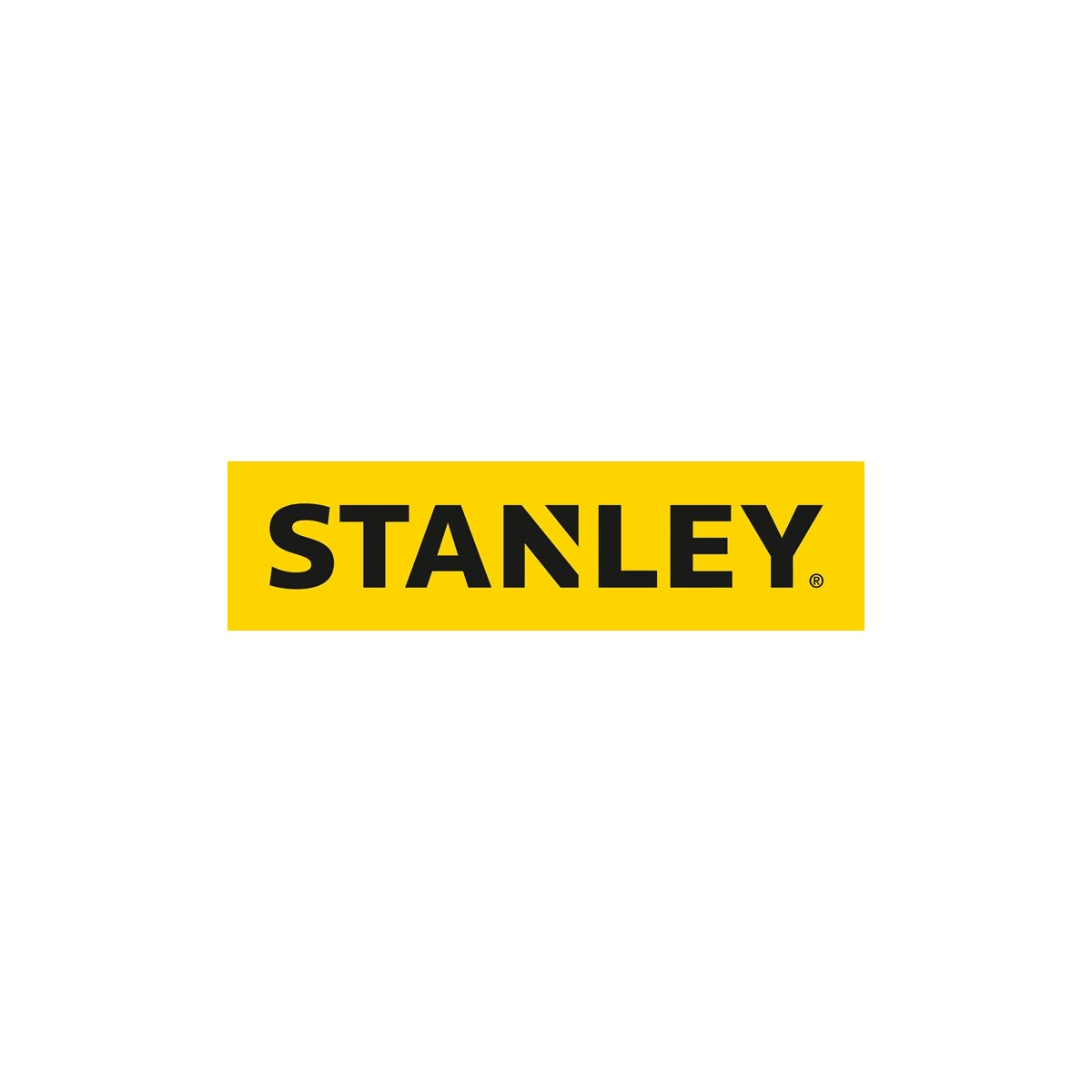 Logotipo amarillo de Stanley sobre fondo blanco.