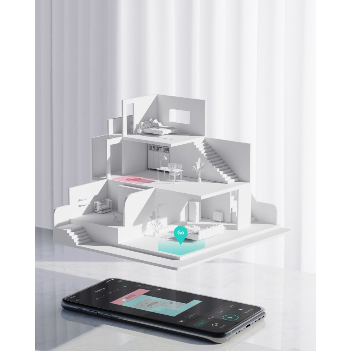 ROBOT ASPIRAPOLVERE E LAVAPAVIMENTI EUFY X8 Hybrid, Potenza 60 W, Lavapavimenti, Autonomia fino a 180 min, Navigazione laser, Sensore di superficie, Base di carica, Nero