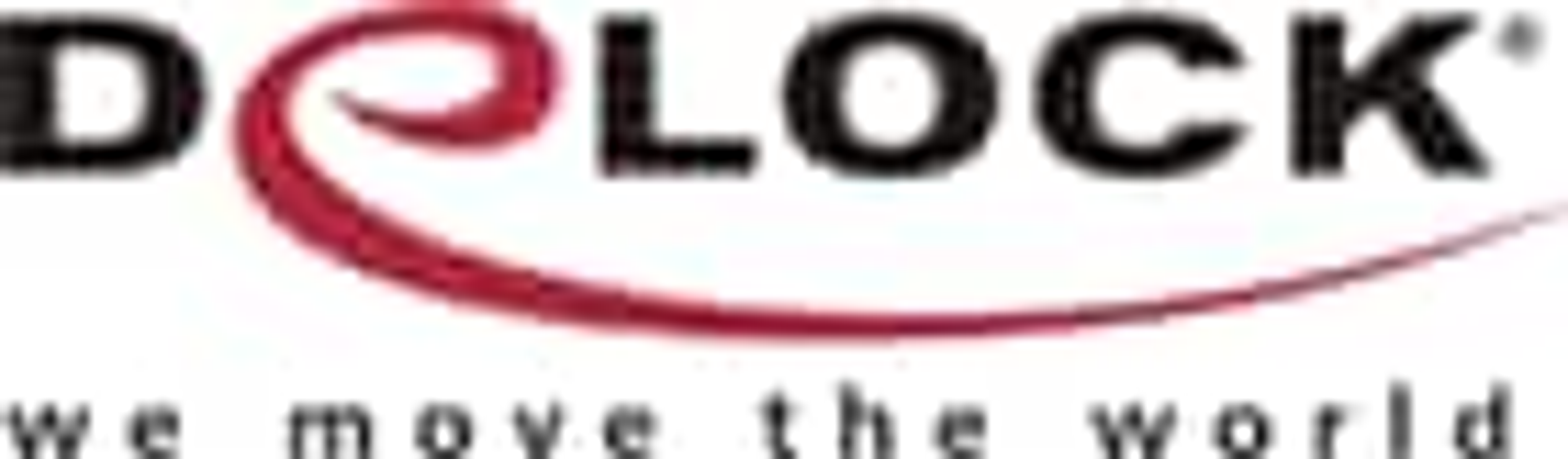 D-Link-Logo, rot und weiß, mit dem Schriftzug 'we move the world'.