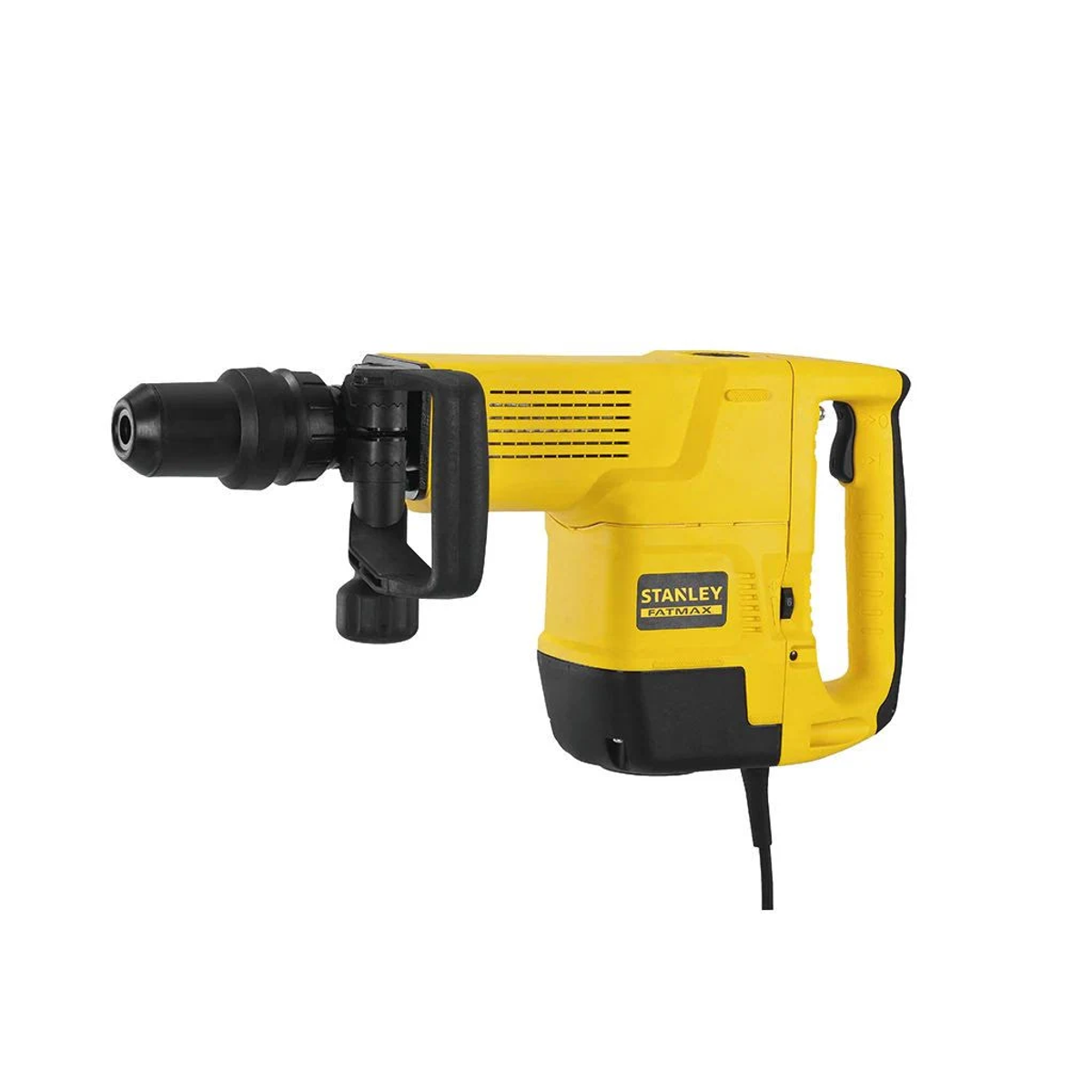 Trapano a martello Stanley giallo e nero. Il logo Stanley è visibile.