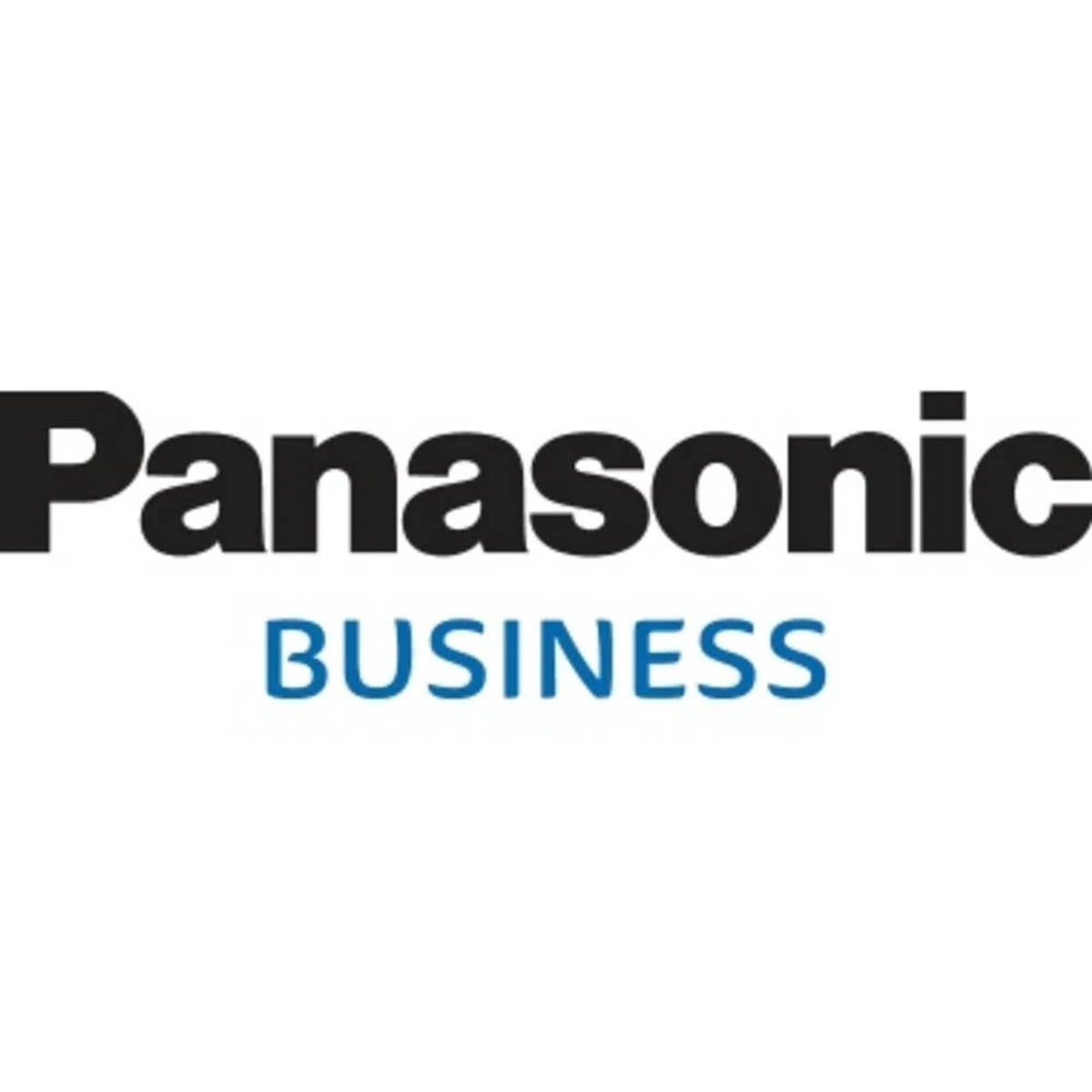 Il logo Panasonic Business. La parola Panasonic è in nero, sopra la parola BUSINESS in blu.