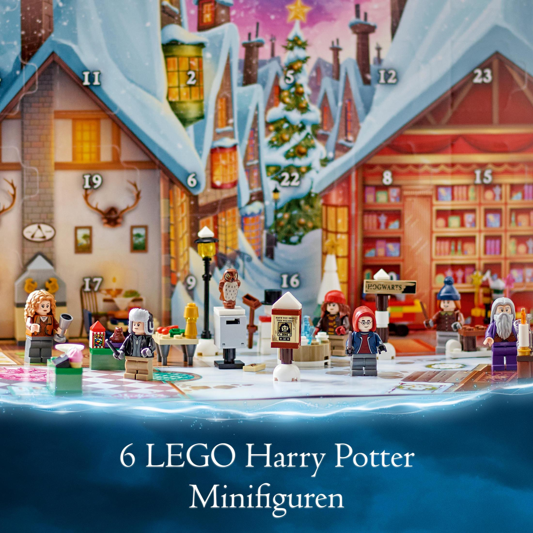 Calendario dell'Avvento LEGO Harry Potter con minifigure.