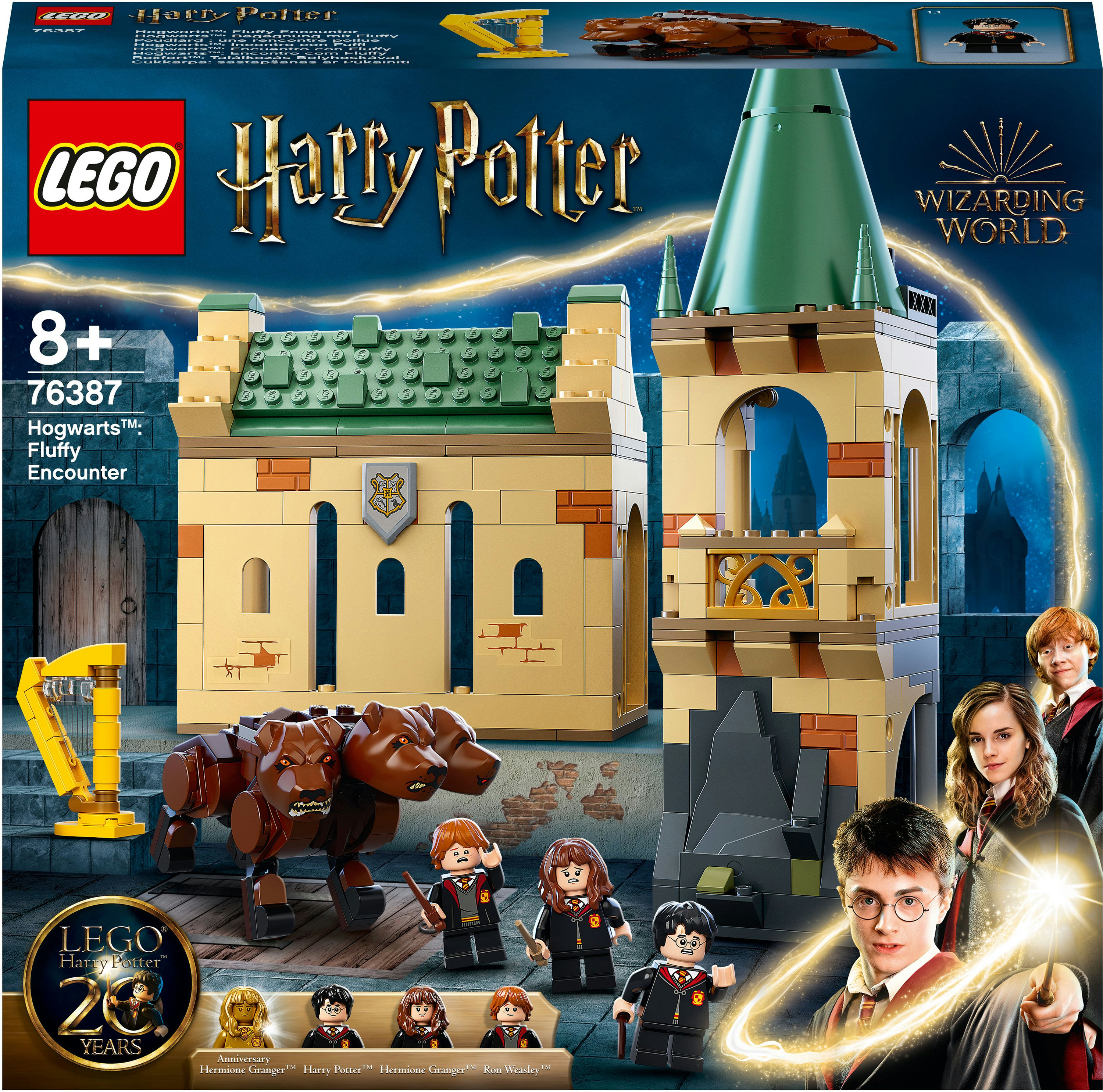 Set Lego Harry Potter con edificio e personaggi.