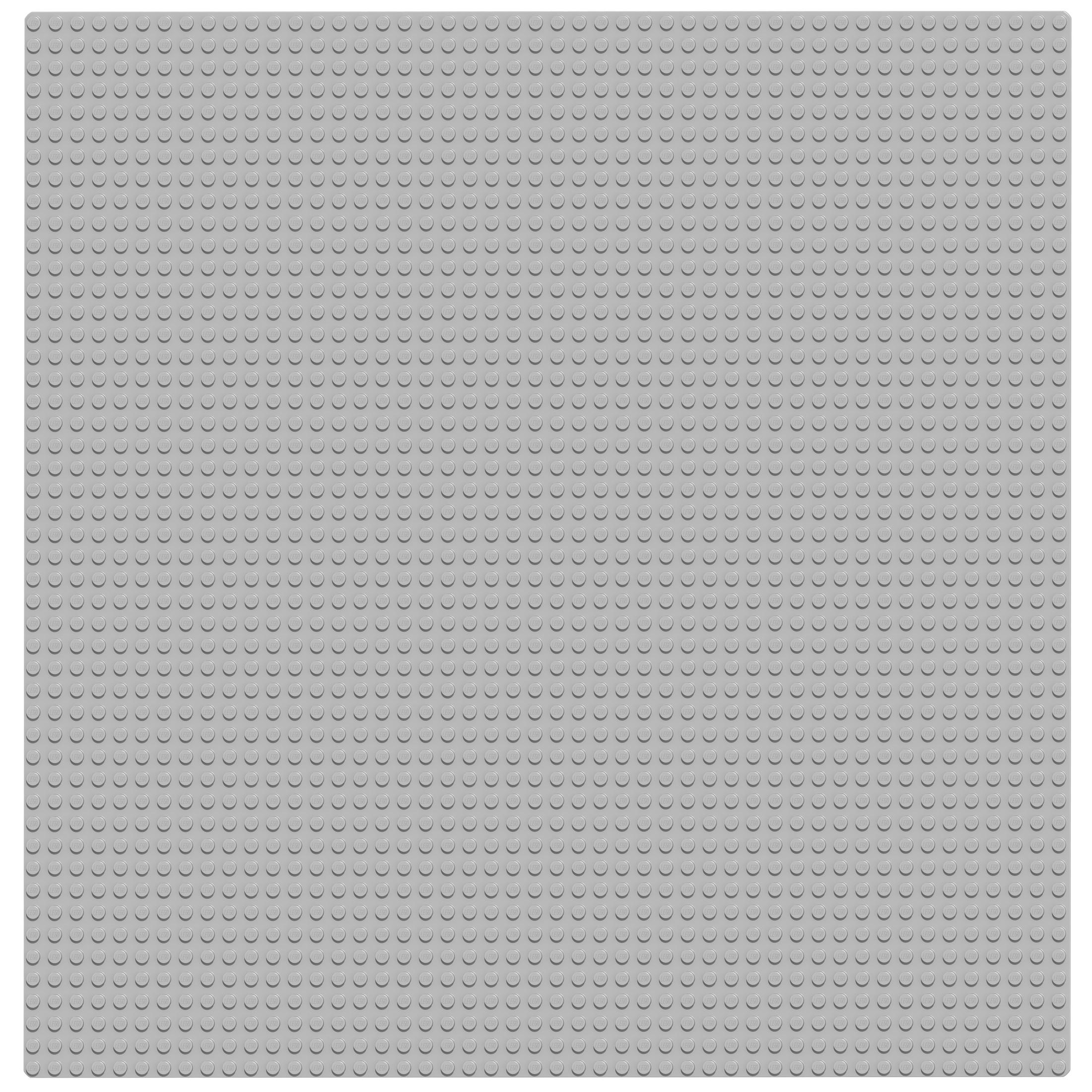 Szara płyta podstawy z wieloma wypustkami, konstrukcja podobna do klocka Lego na białej powierzchni.