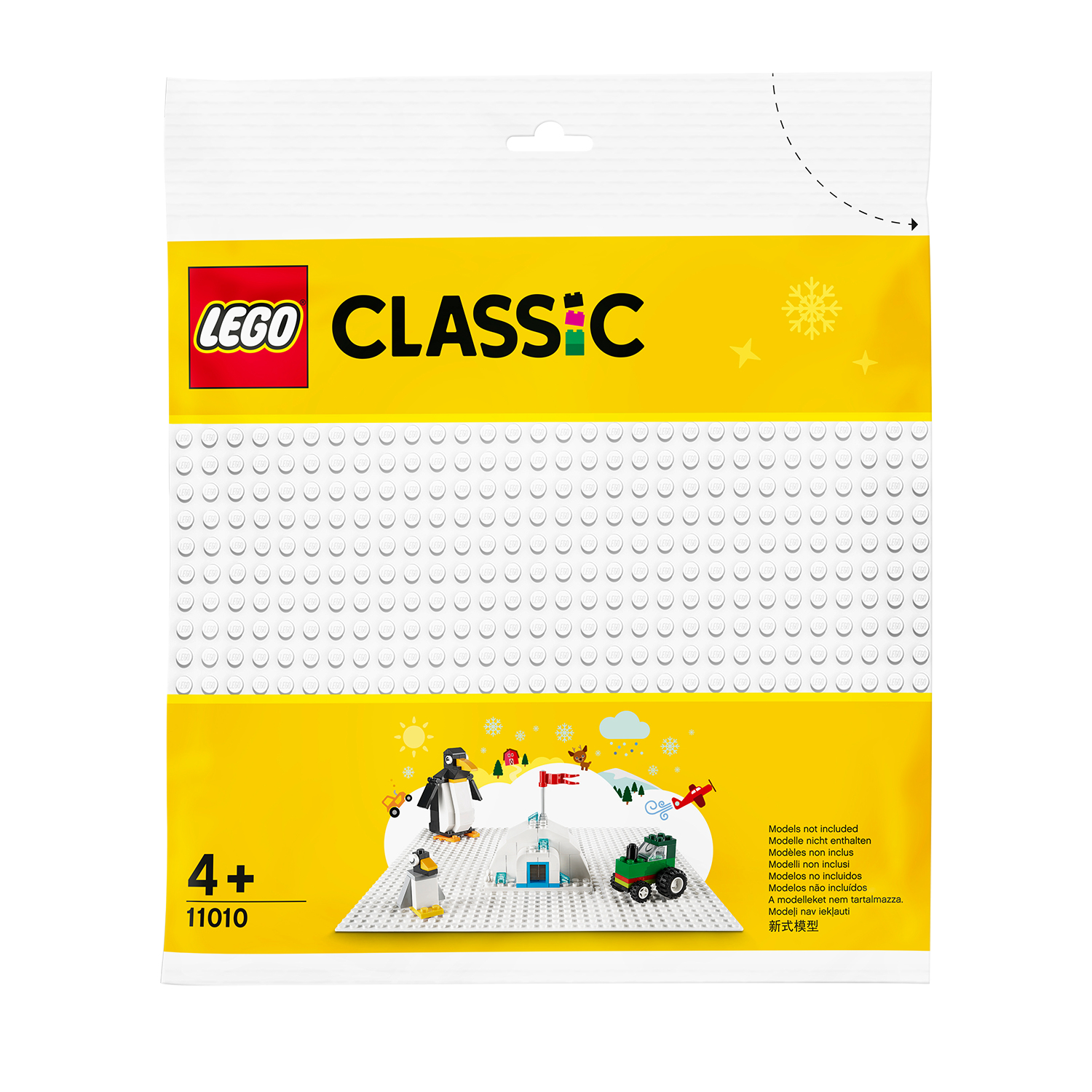 Eine Lego Classic Set-Verpackung. Die Verpackung hat das Logo, und eine Bauszene ist abgebildet.