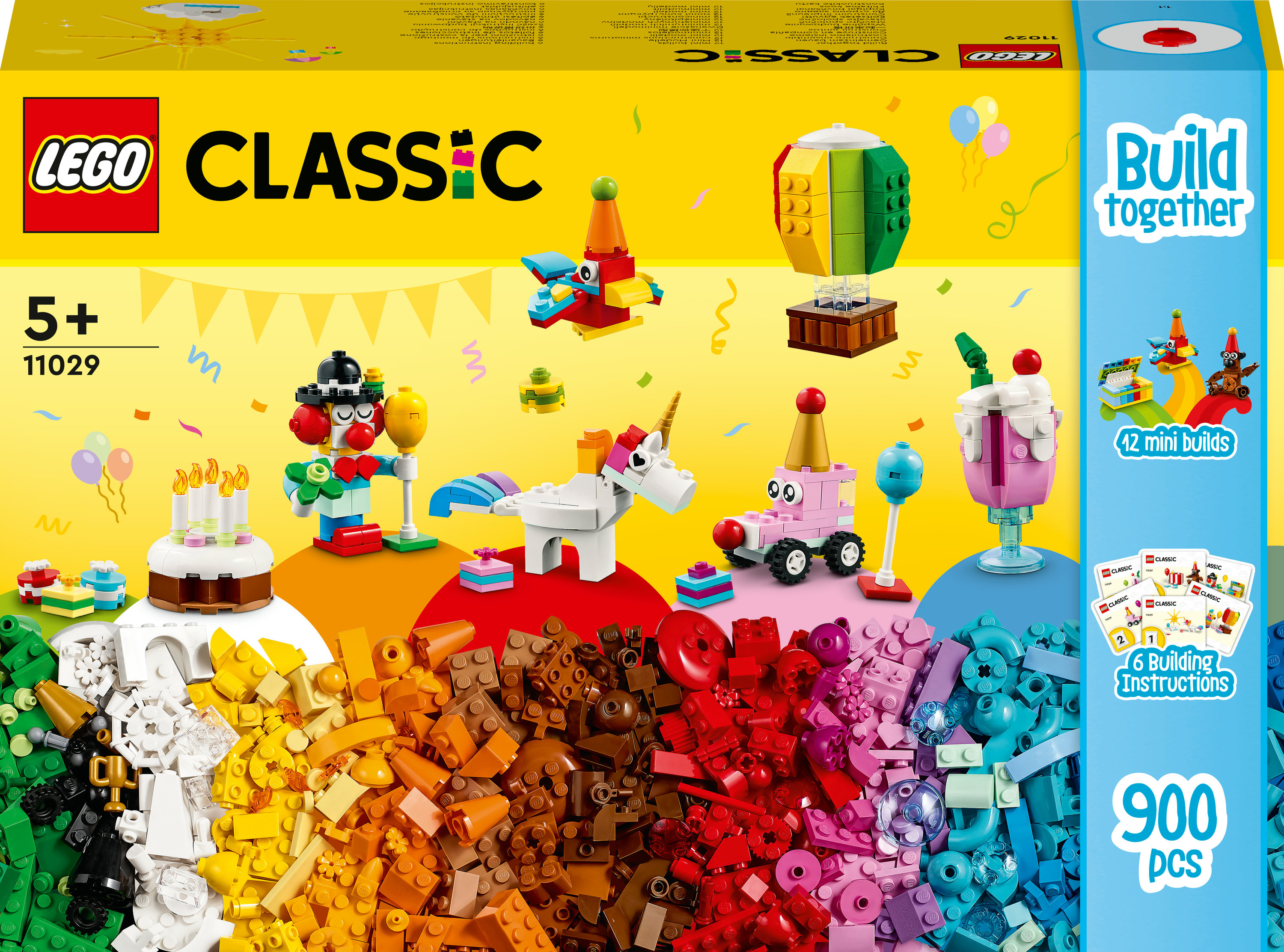Lego Classic doos met bouwbare modellen. Meerkleurige stenen en handleiding.