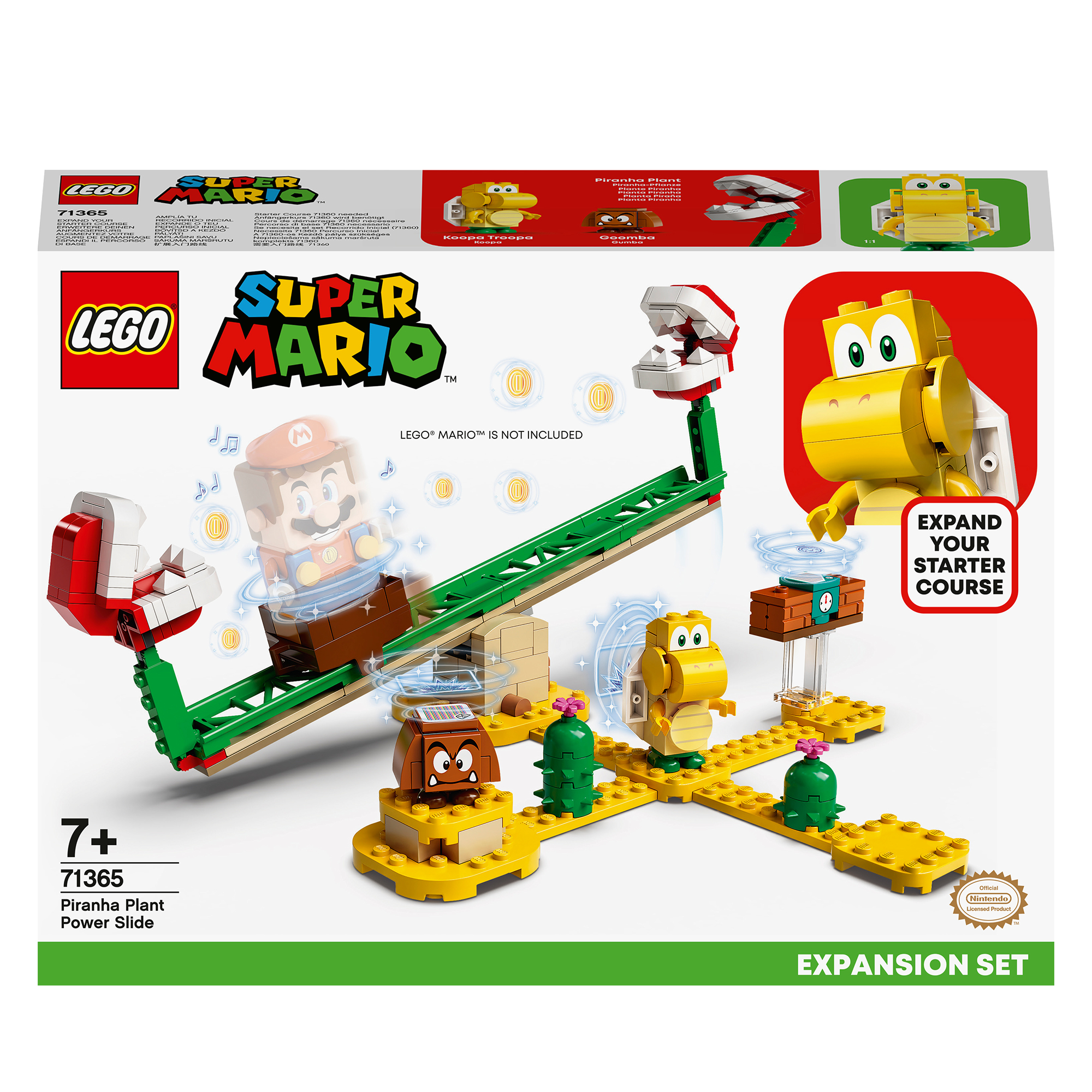 Lego Super Mario Piranha-Pflanze Power-Slide Erweiterungsset-Box.