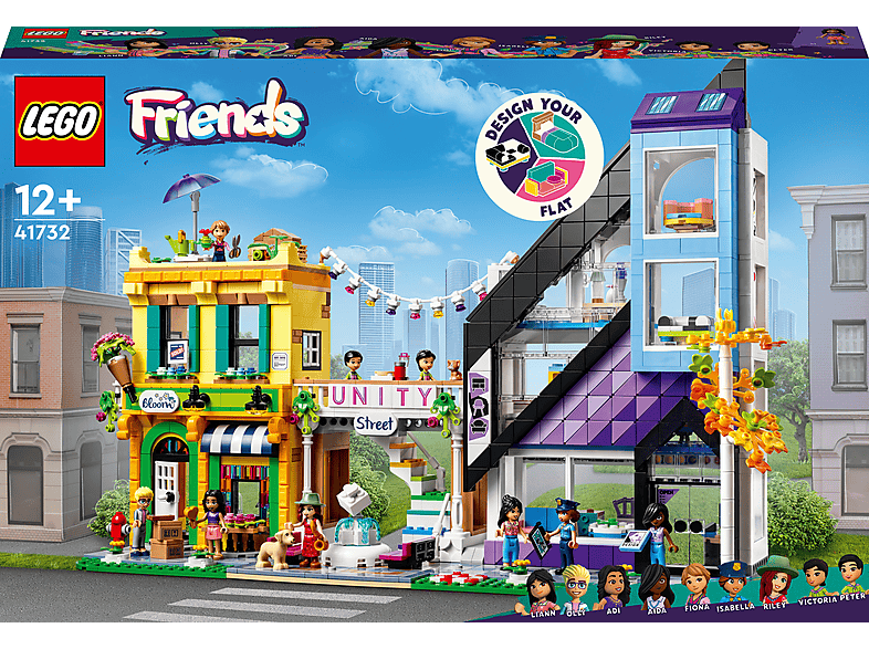 Juego de construcción  - Friends Tiendas de Flores y Diseño del Centro de la Ciudad - 41732 LEGO