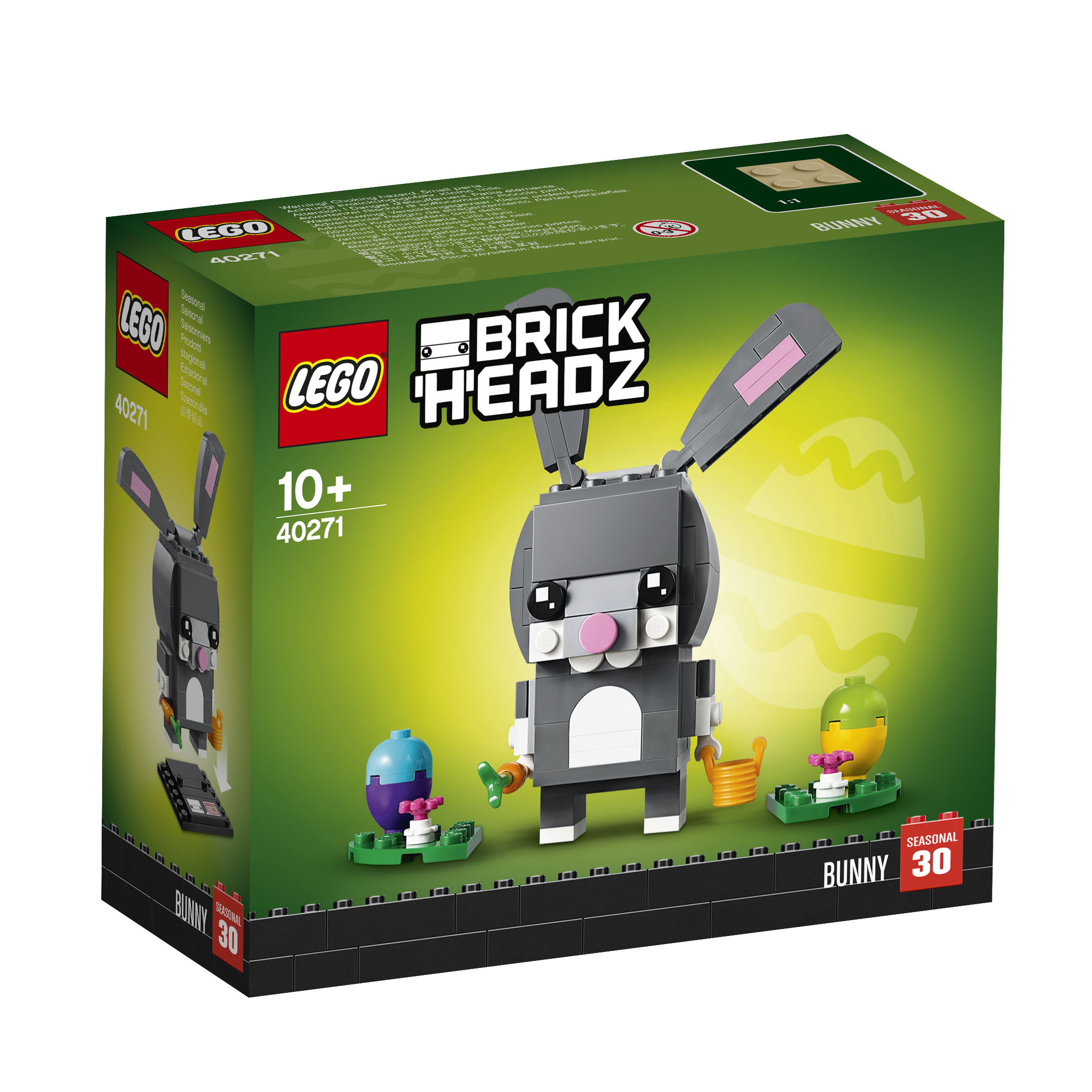 LEGO BrickHeadz Bunny Set-Box mit einer Hasenfigur und Elementen zum Thema Ostern.