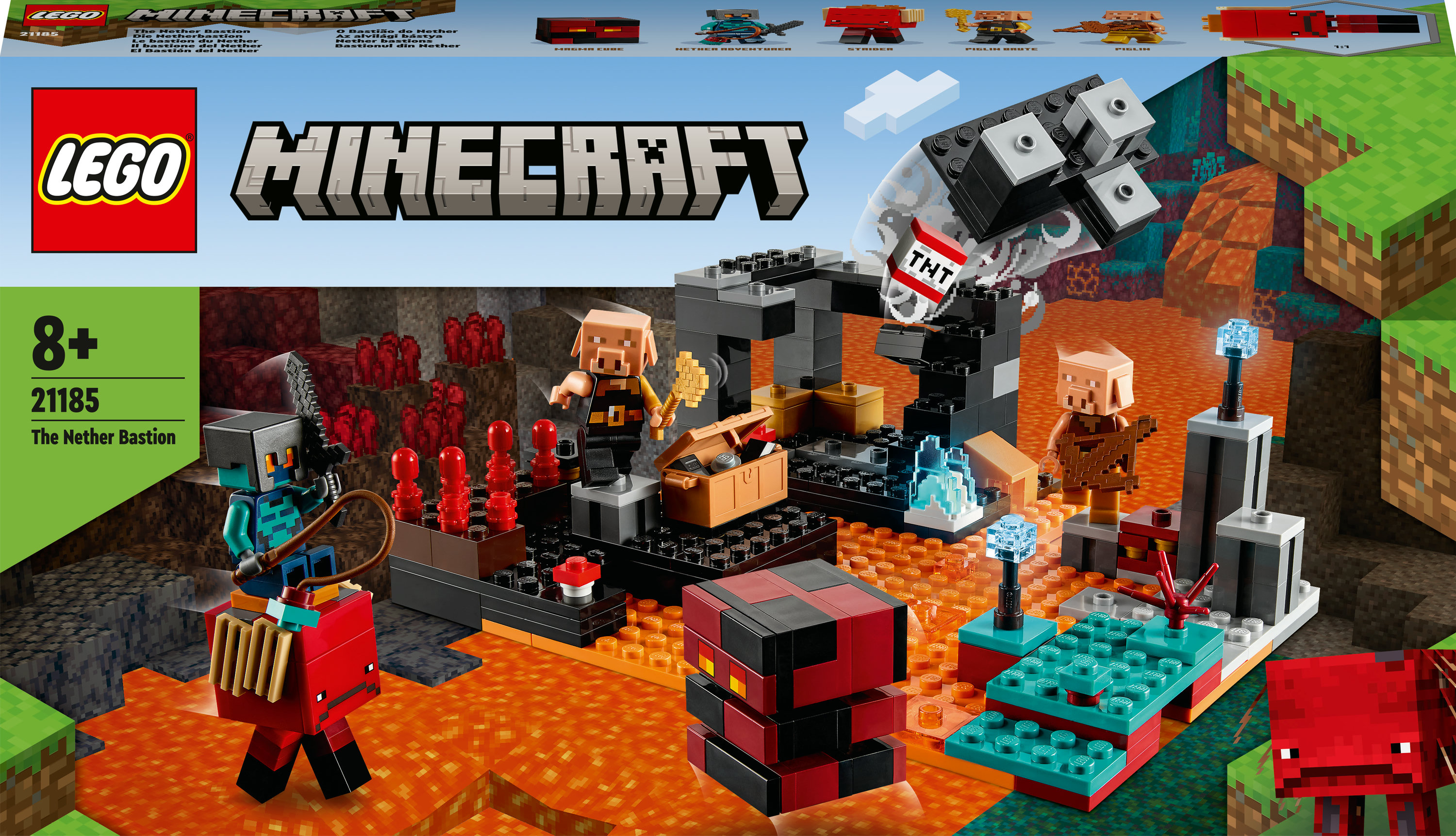 Lego Minecraft Set, das die Nether Bastion darstellt.