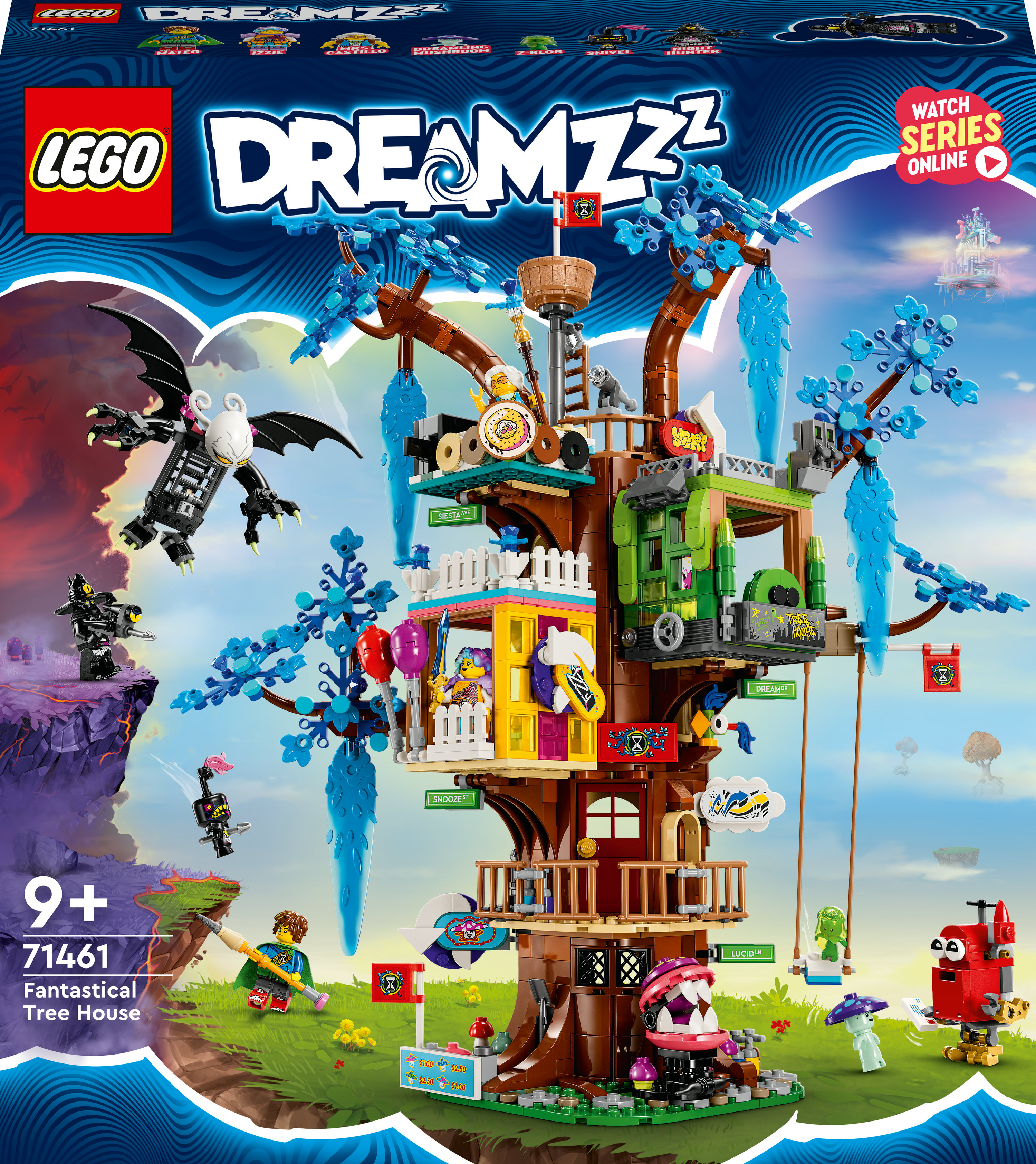 Lego Dreamzzz seti: Figürler ve fantastik öğelerle fantastik ağaç evi.