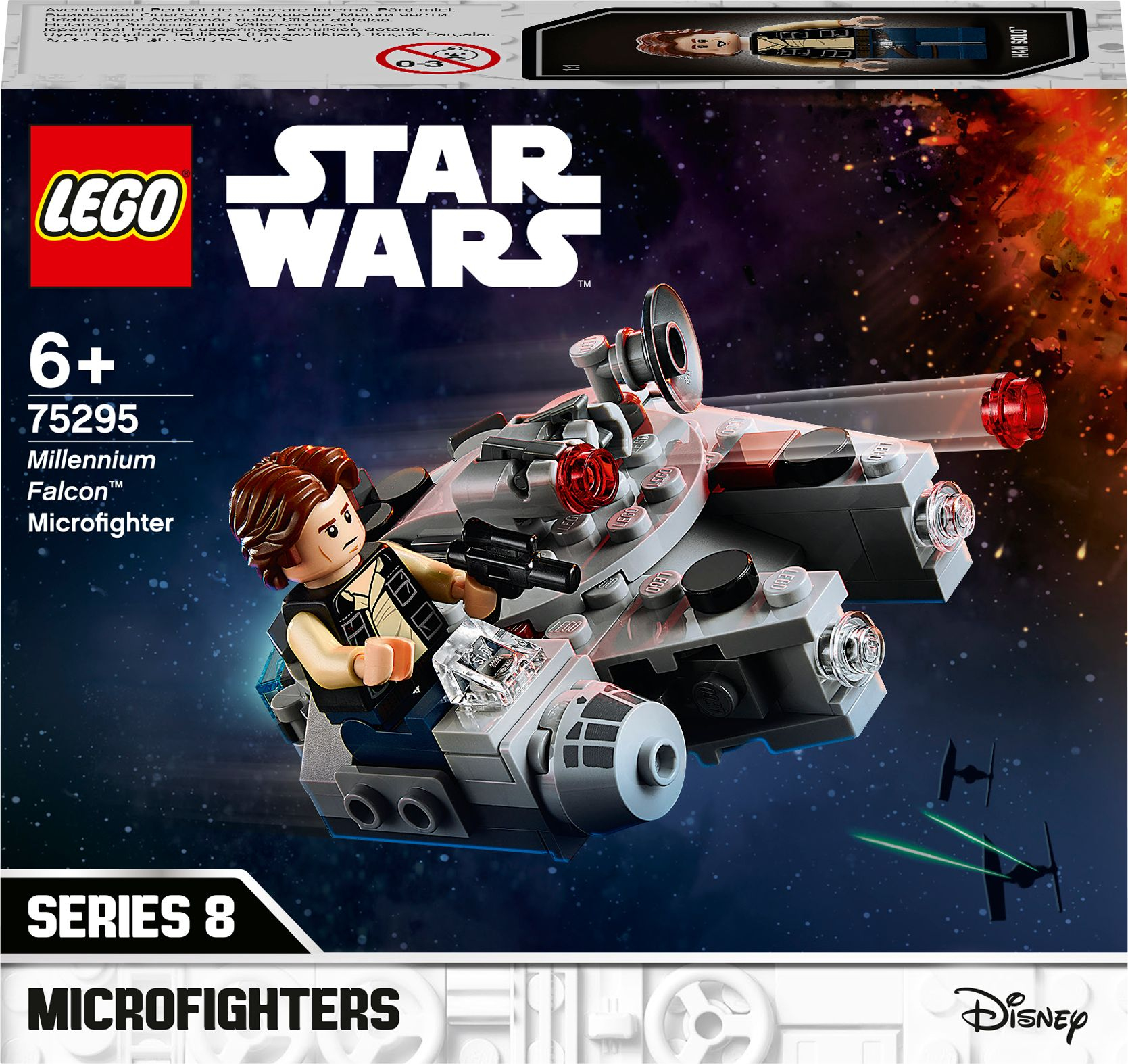 Lego Star Wars Microfighter Set. Millennium Falke mit Han Solo Minifigur.