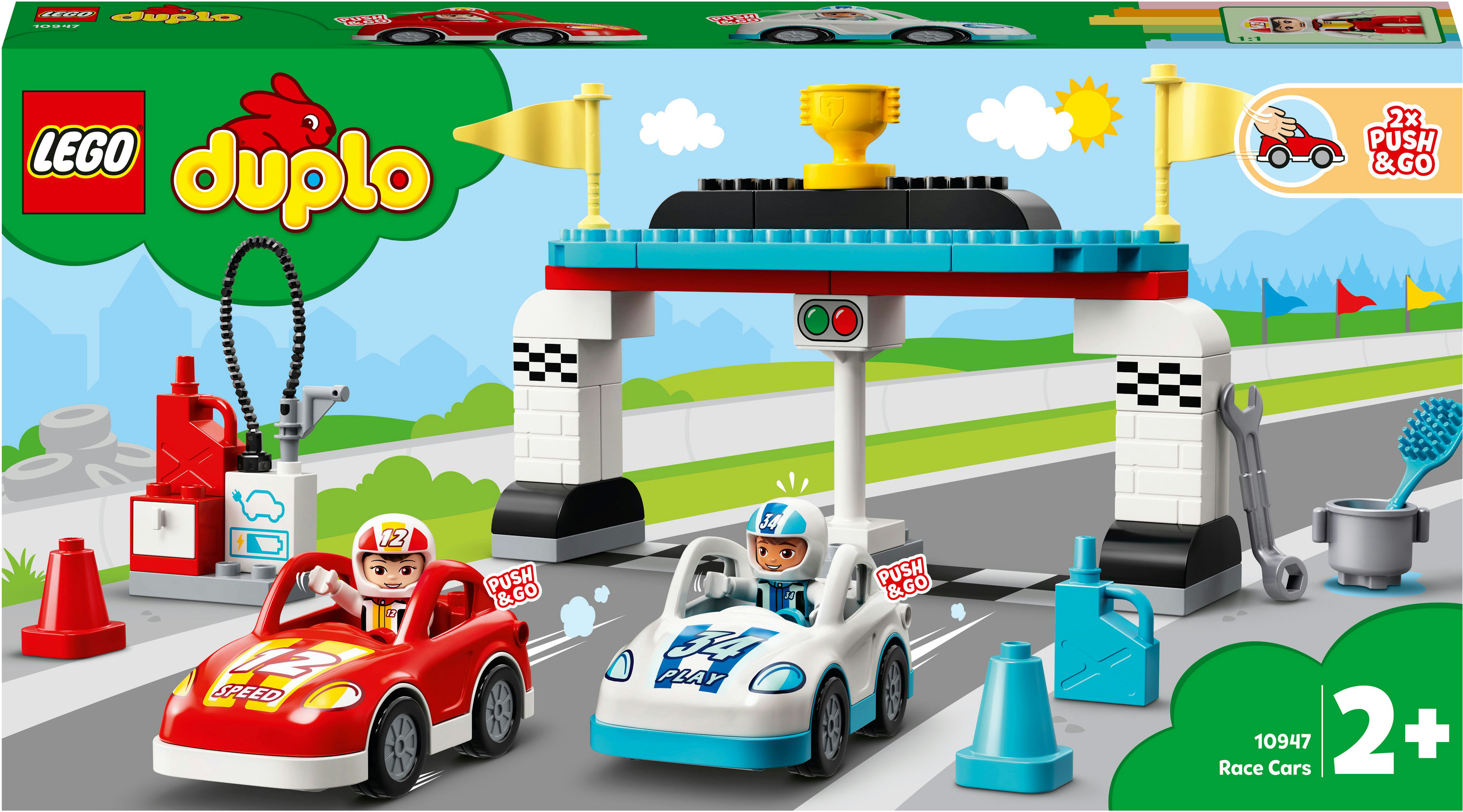 COSTRUZIONI LEGO 10947 DUPLO Auto Da Corsa
