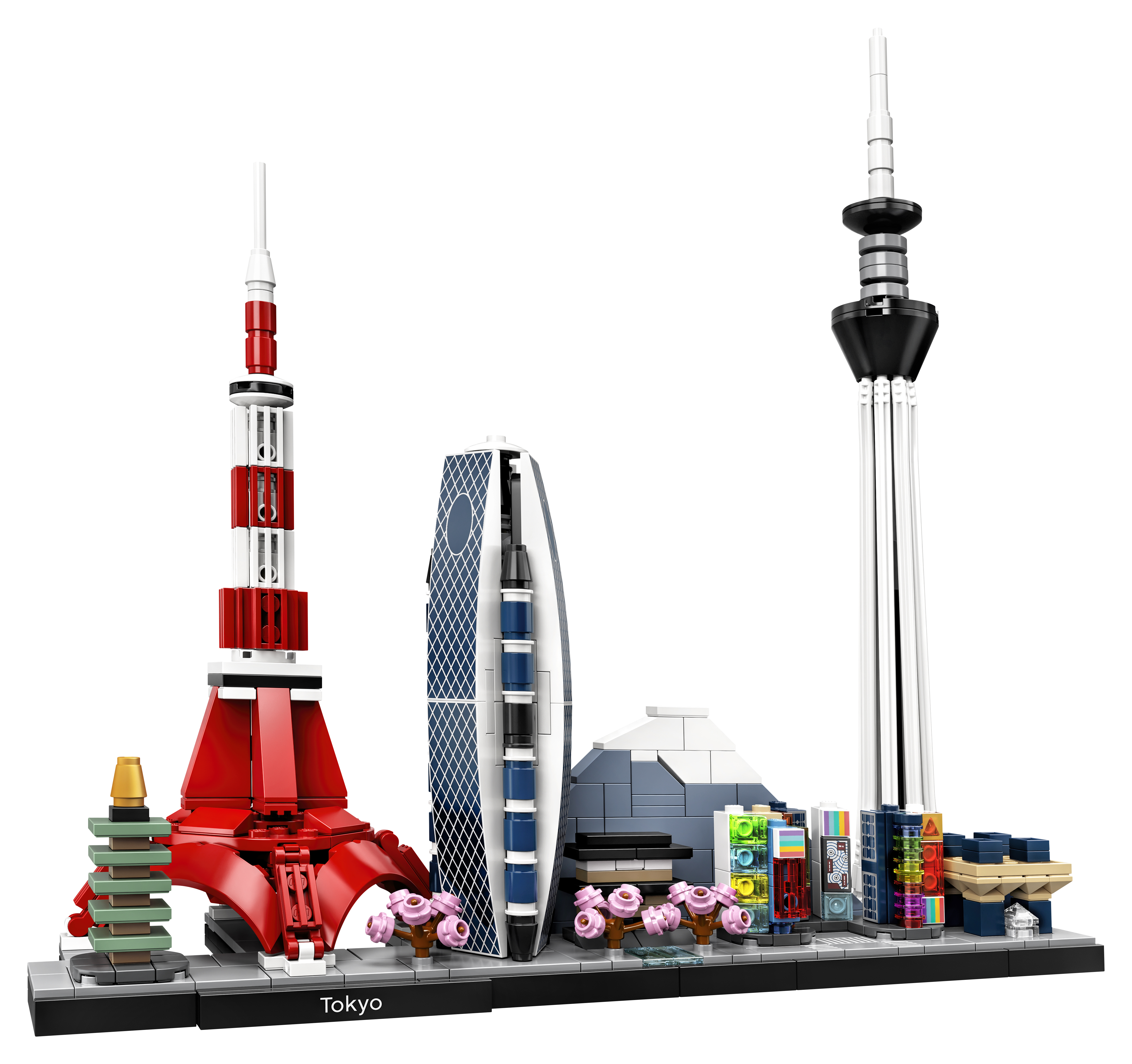 LEGO Architecture Set der Skyline von Tokio, einschließlich Tokyo Tower und Gebäude.