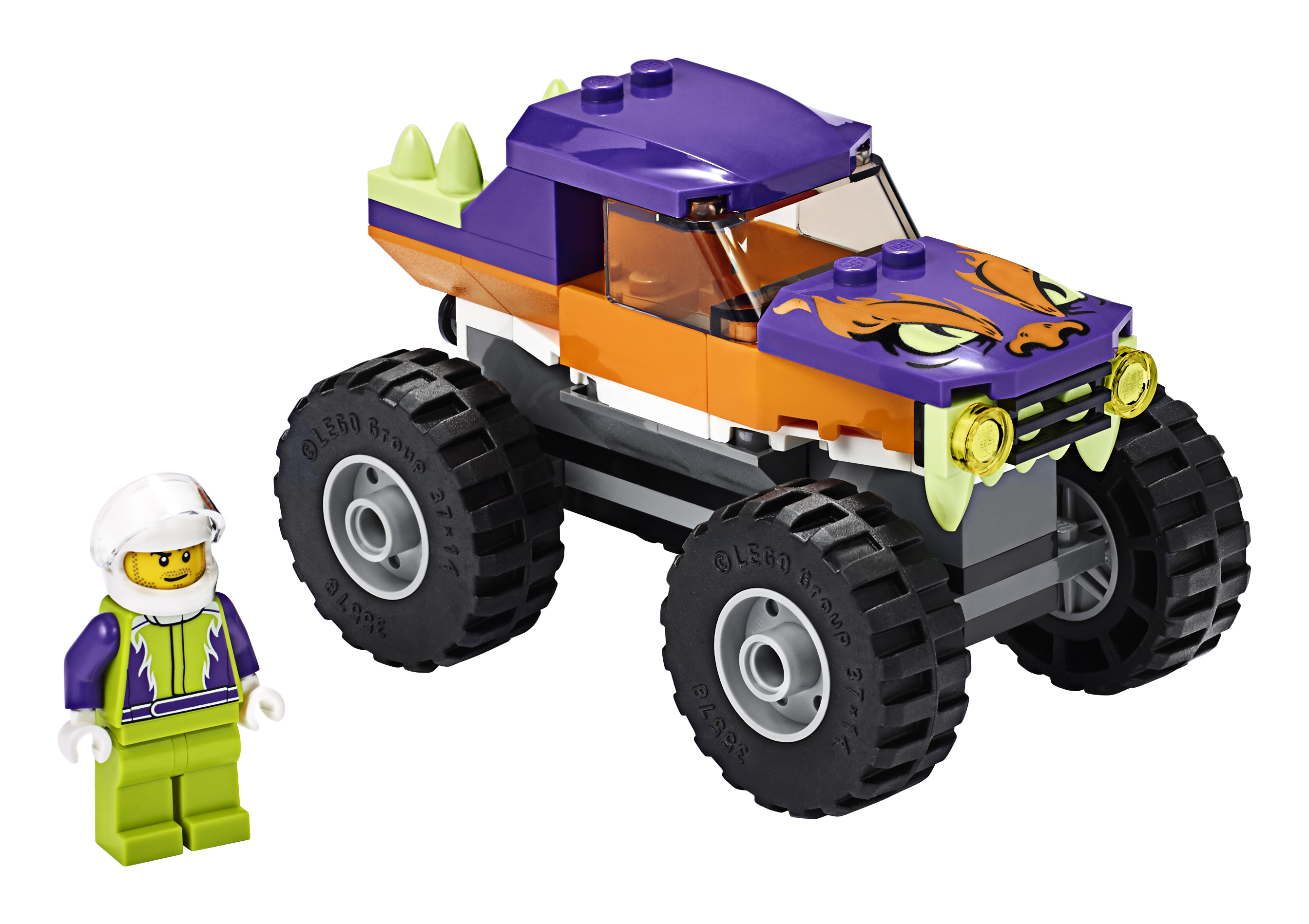 Zestaw Lego monster truck z figurką.