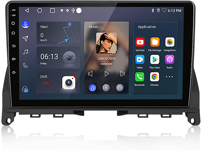 Android 13 Autoradio Für Mercedes C-Klasse W204 - 9 Zoll Mit Wireless Carplay