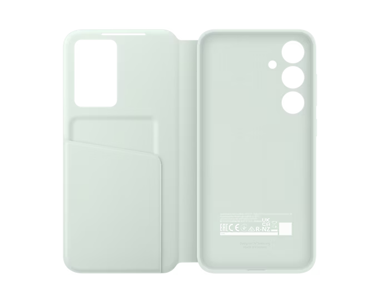 SAMSUNG S View Cover - Geschikt voor Samsung Galaxy S24 FE - Telefoonhoesje voor Samsung Samsung Galaxy S24 FE Groen