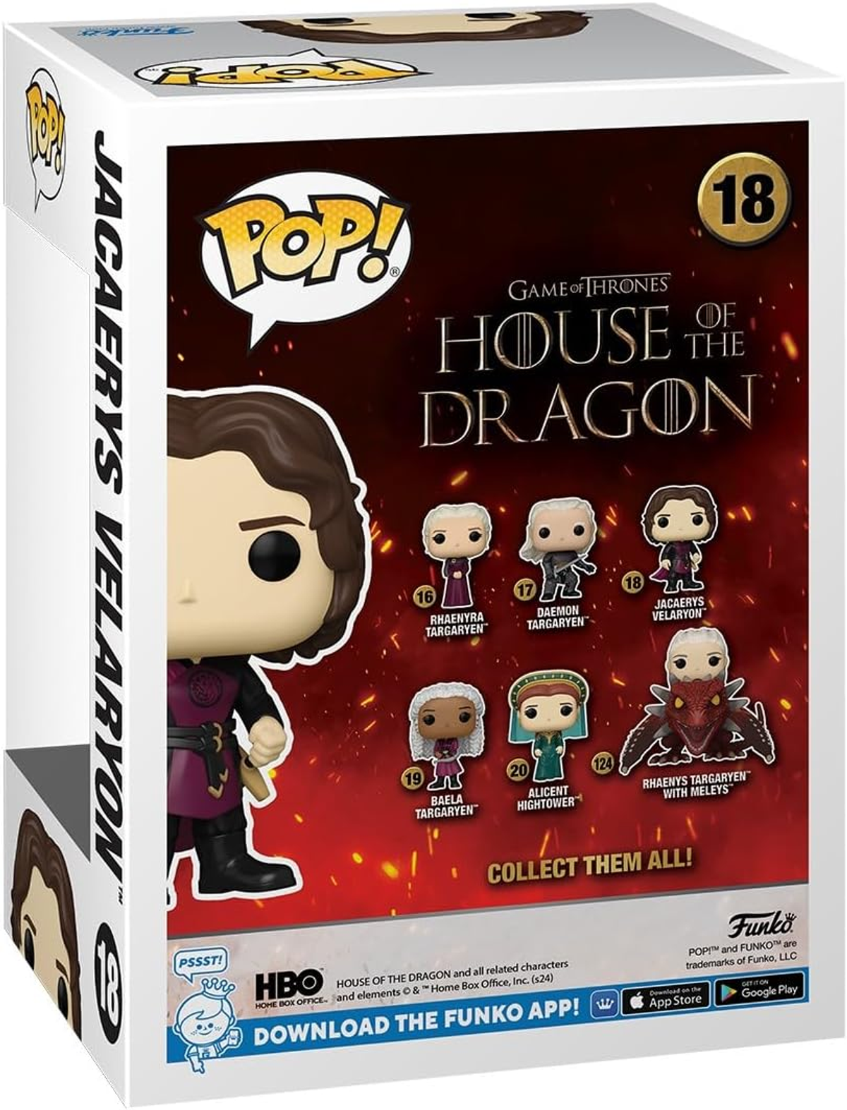 Una caja Funko Pop con una figura de