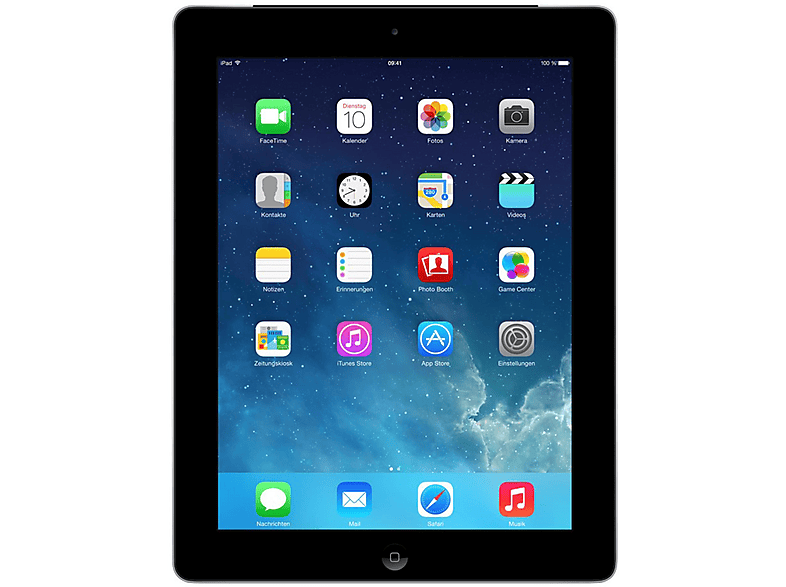 Apple iPad ME406J/A 4世代 128GB APPLE ME406FD/A IPAD 4+WIFI+CEL 128GB SCHWARZ, Tablet, 128 GB, 9,7
