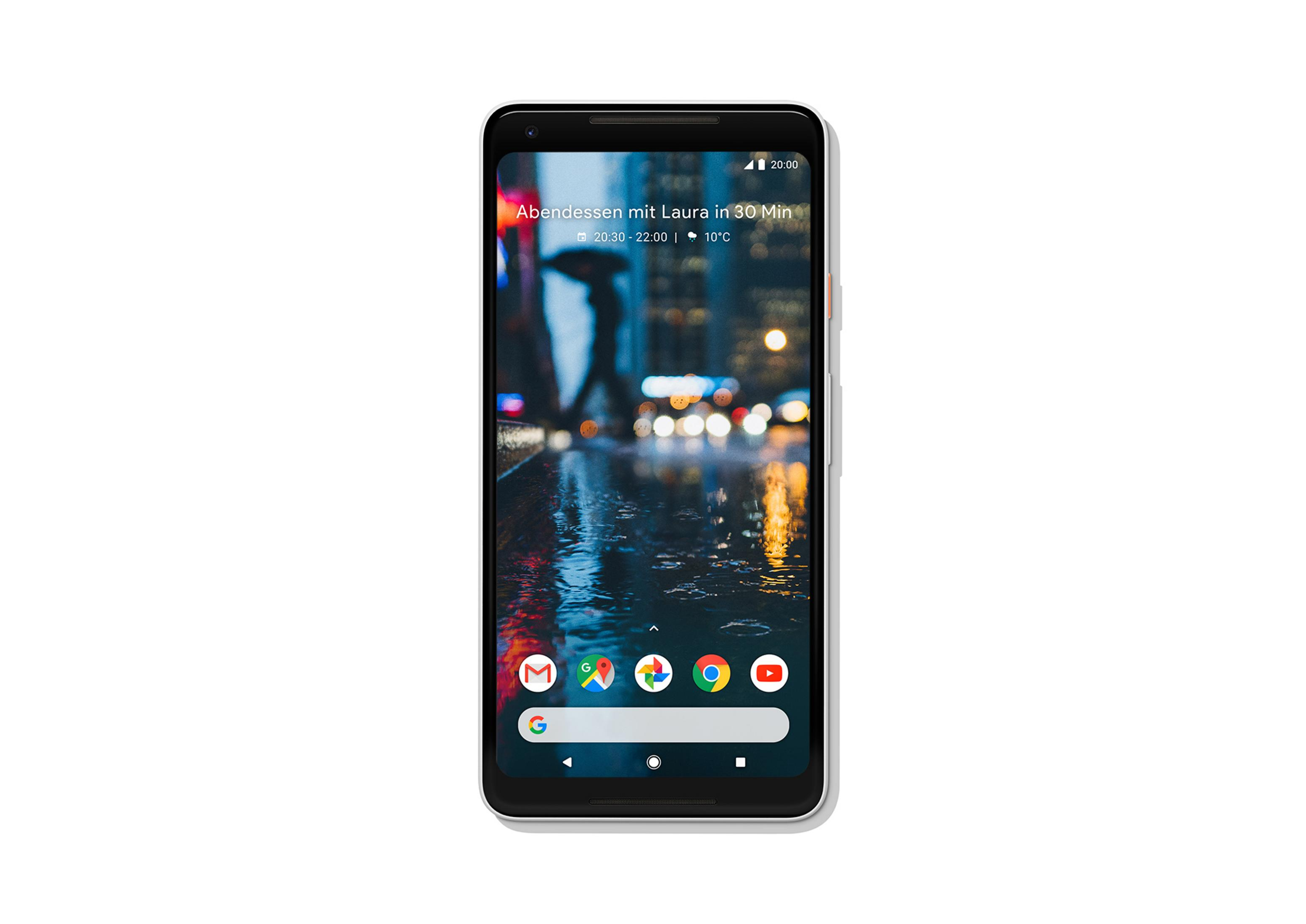 Ein Smartphone, das eine Stadt bei Nacht zeigt, mit einer Smartphone-App-Oberfläche auf dem Bildschirm.