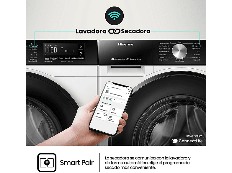 HISENSE WF3S1043BW3 Waschmaschinen (10,5 kg, A)