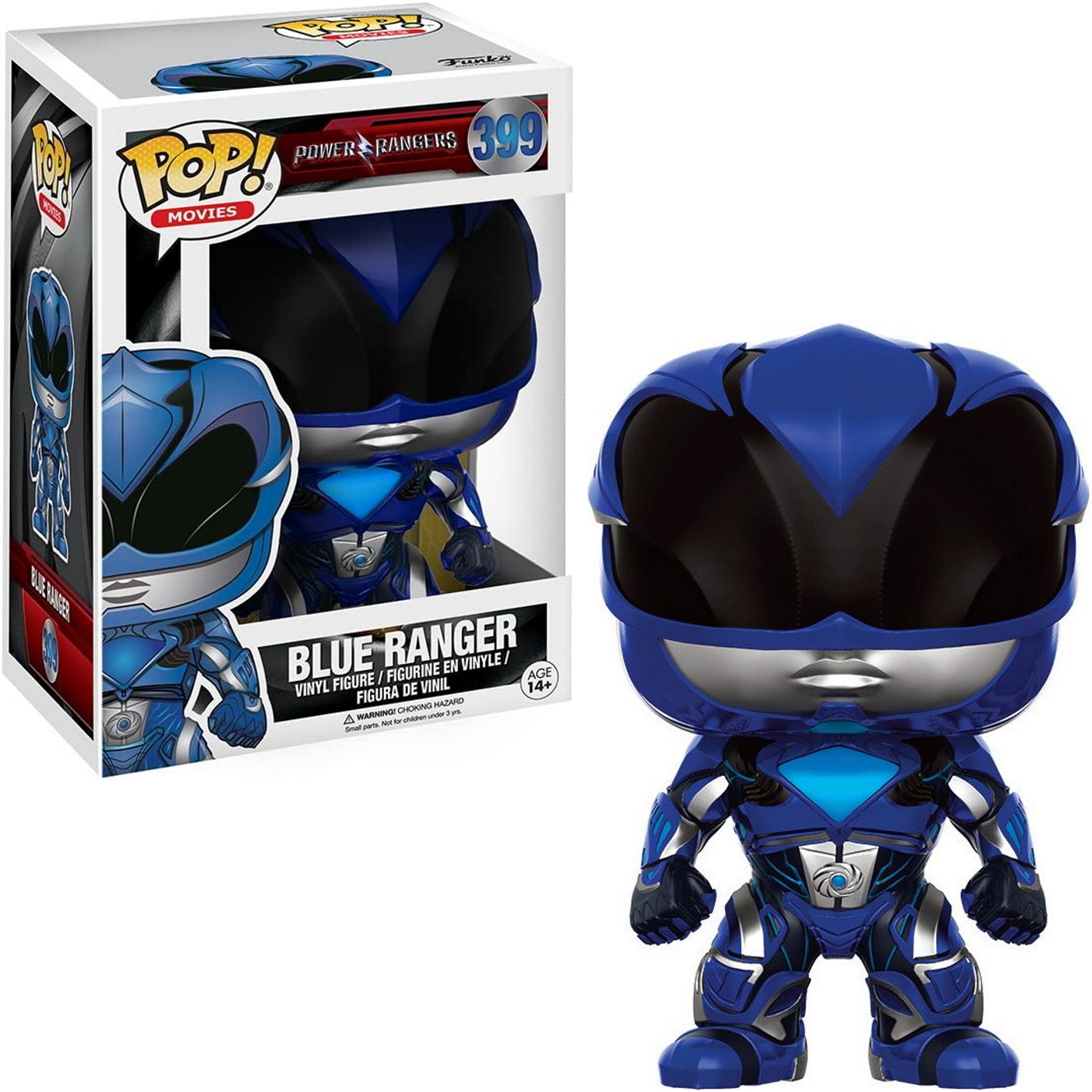 Sixer z Ready Player One Funko Pop w pudełku i poza nim. Figurka jest szara i czarna.