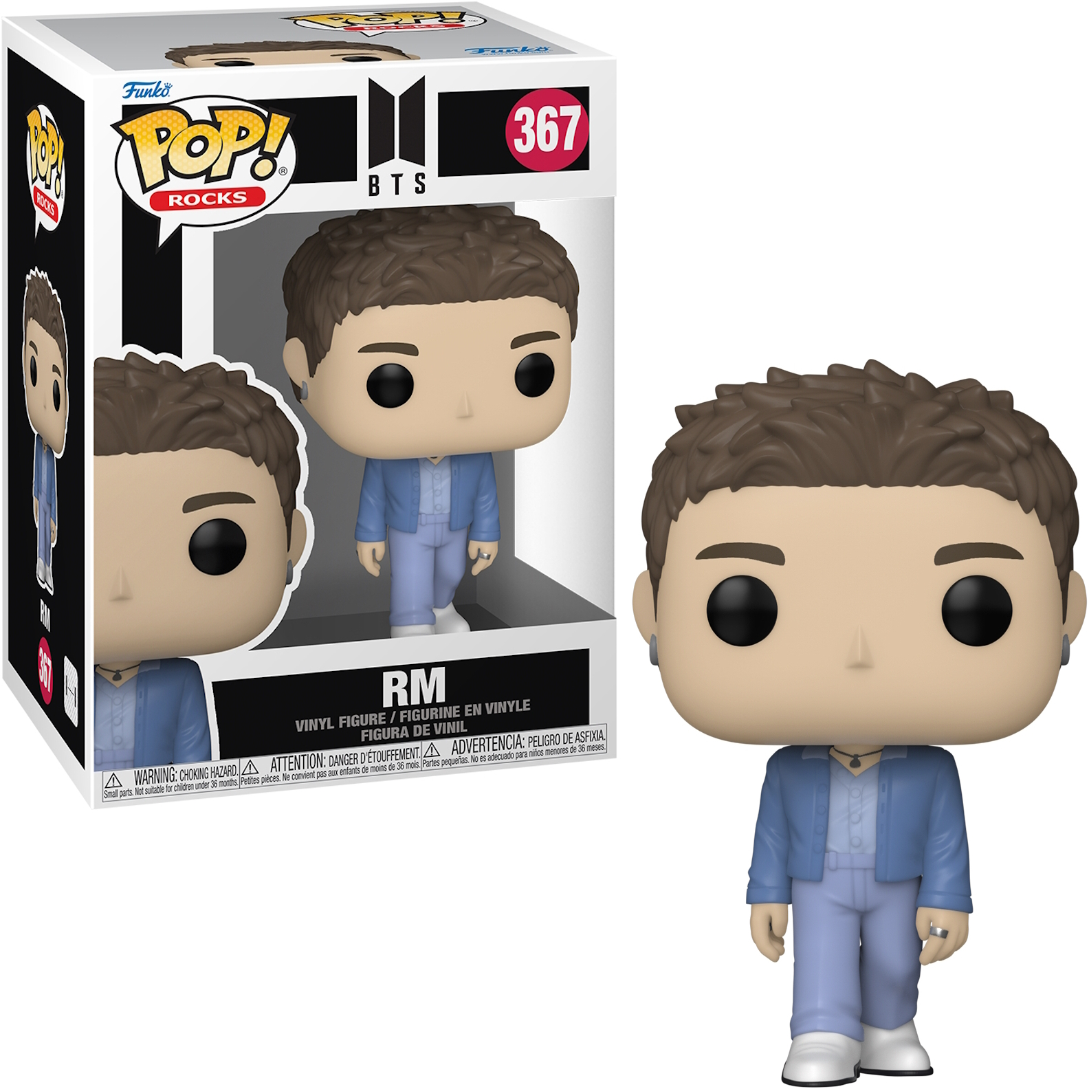 BTS RM Funko Pop Figur in einer Box, stehende Pose.