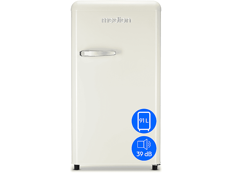 MEDION MD 37800 MD37800 Kühlschrank (E, 91 cm hoch, creme) MediaMarkt