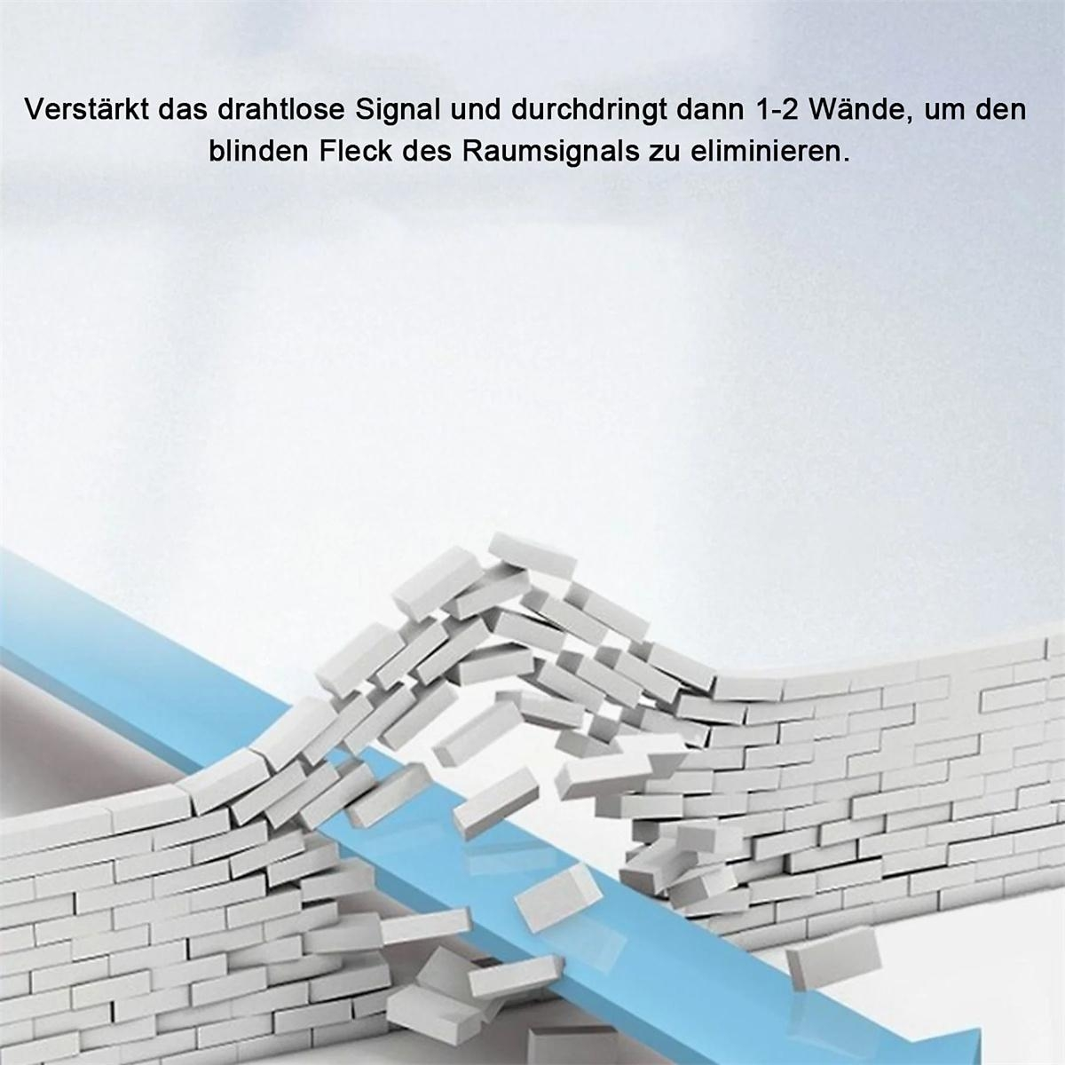 Ein blauer Pfeil durchbohrt eine weiße Ziegelmauer, Ziegel fallen. Das Bild hat einen hellblauen Hintergrund.
