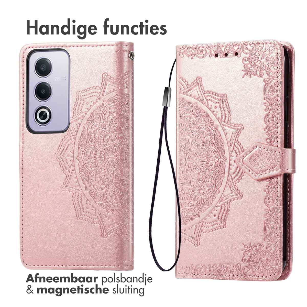 Cover Ciondolo Trasparente per Realme X50 Pro 5G Con Cordino Verde