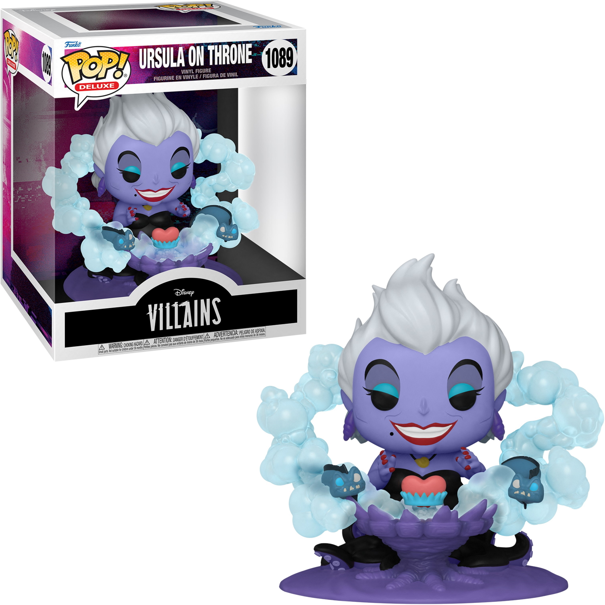 Funko Pop de Úrsula en su trono de La Sirenita.