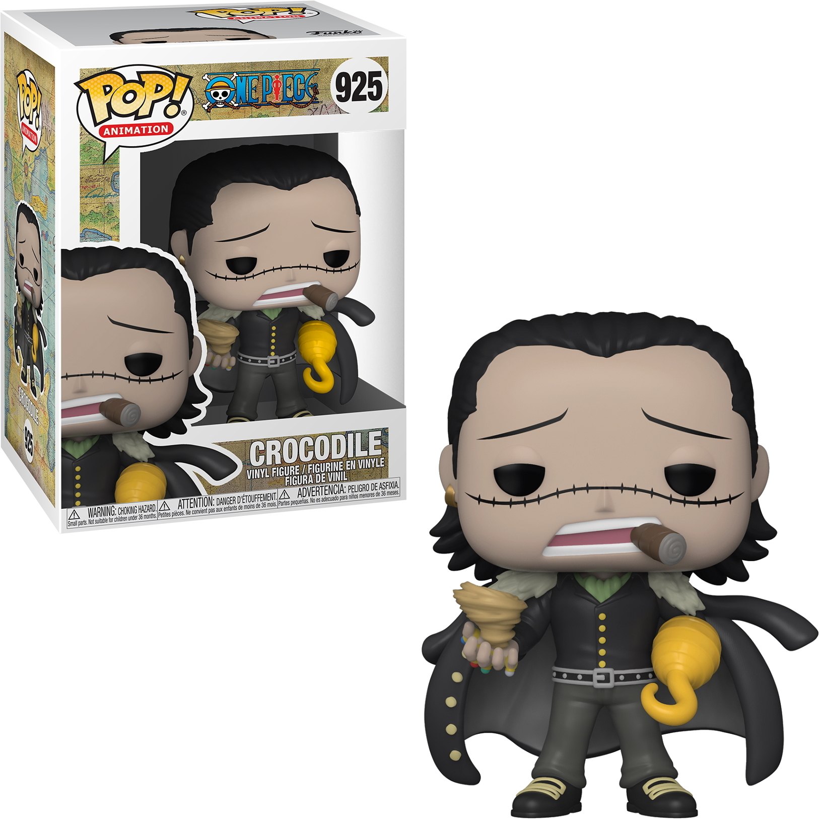 Figurka Funko Pop Crocodile z hakiem i cygarem.