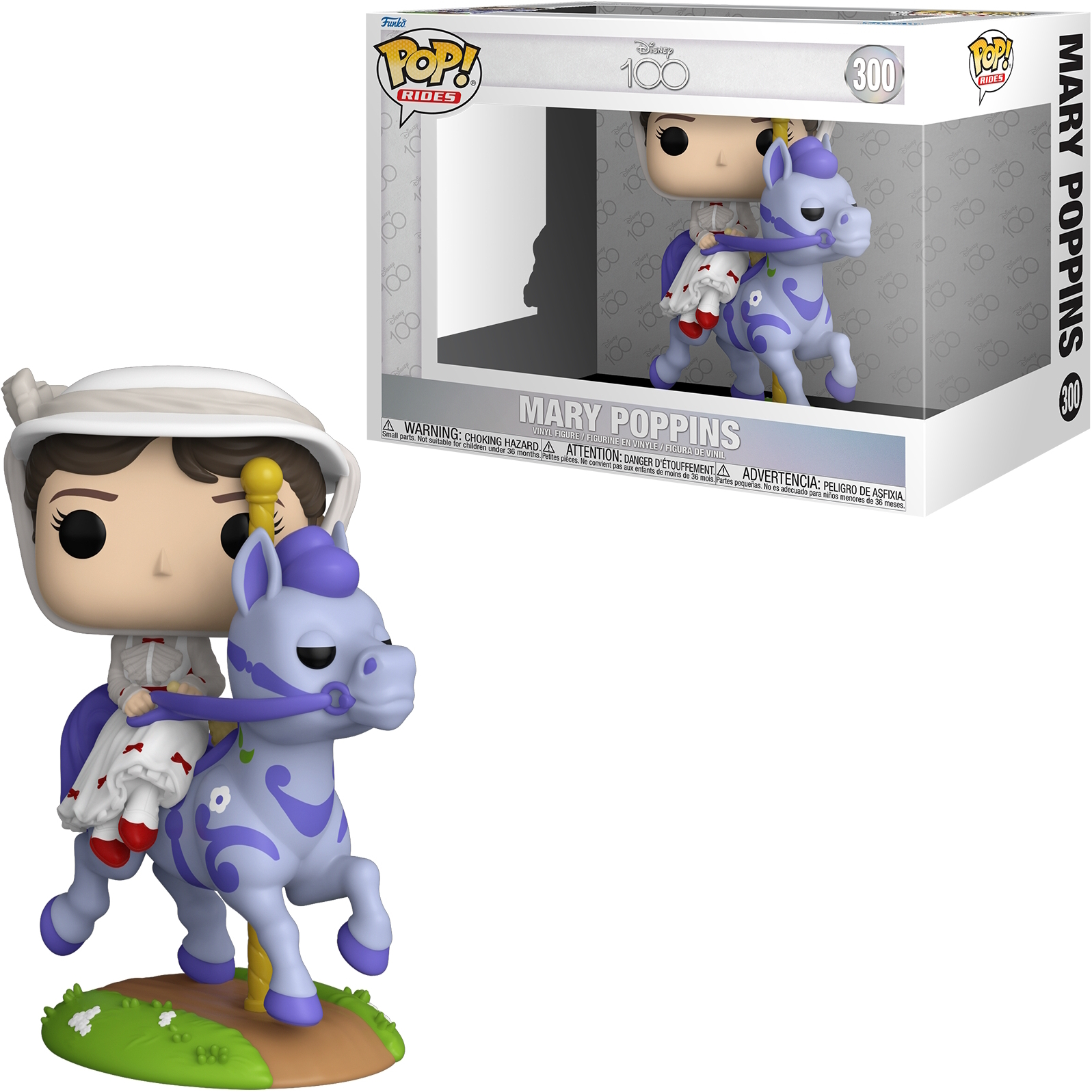 Funko Pop Mary Poppins na koniu, z pudełkiem.