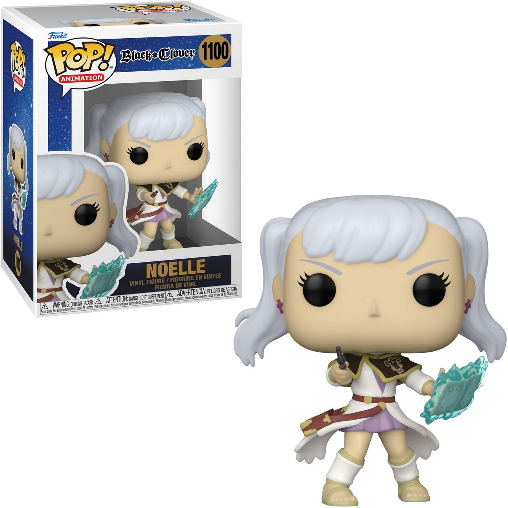 Noelle Funko Pop Figur. Weißes Haar, Eis haltend, in einer Box.