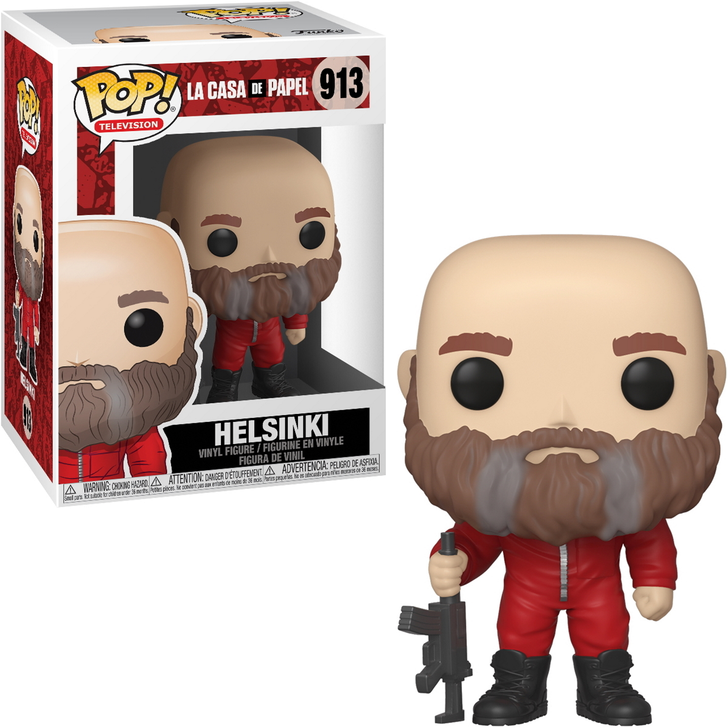 Figurka Funko Pop Helsinek z La Casa de Papel. Figurka jest w pudełku.